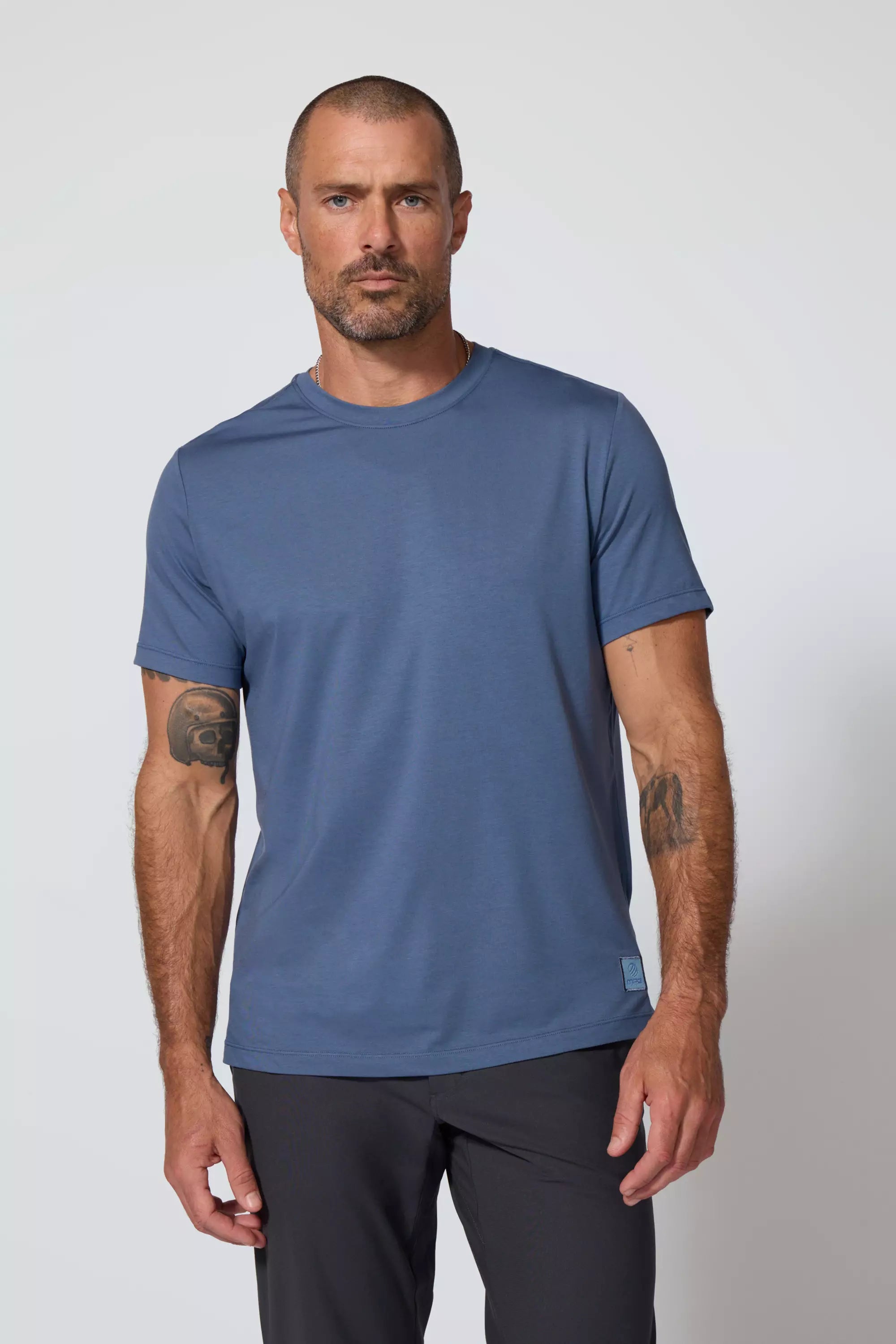 Pima Cotton Tee - Bleu à l'essence