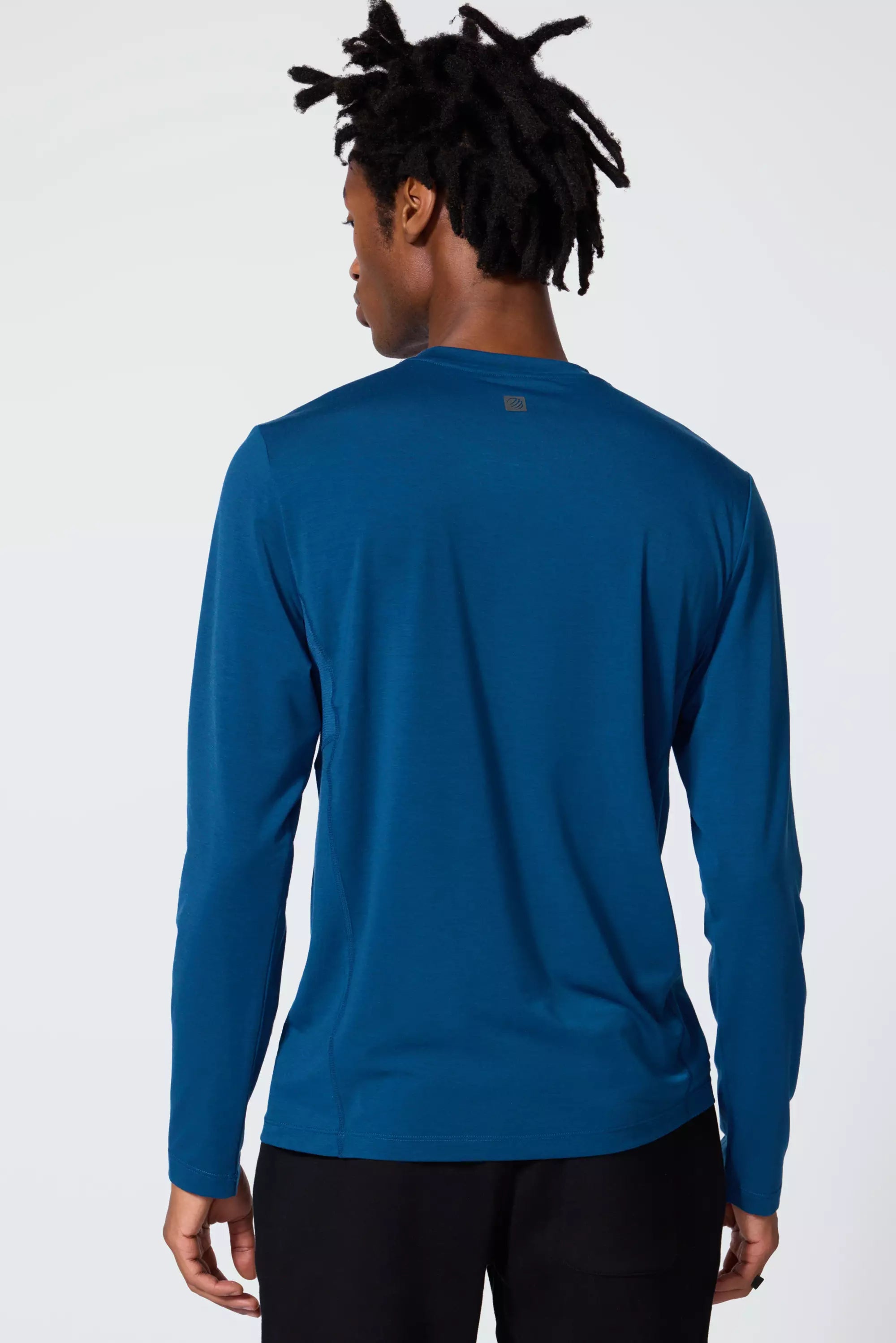 Performance Knit Men's Long Sleeve Tee - Poseidon