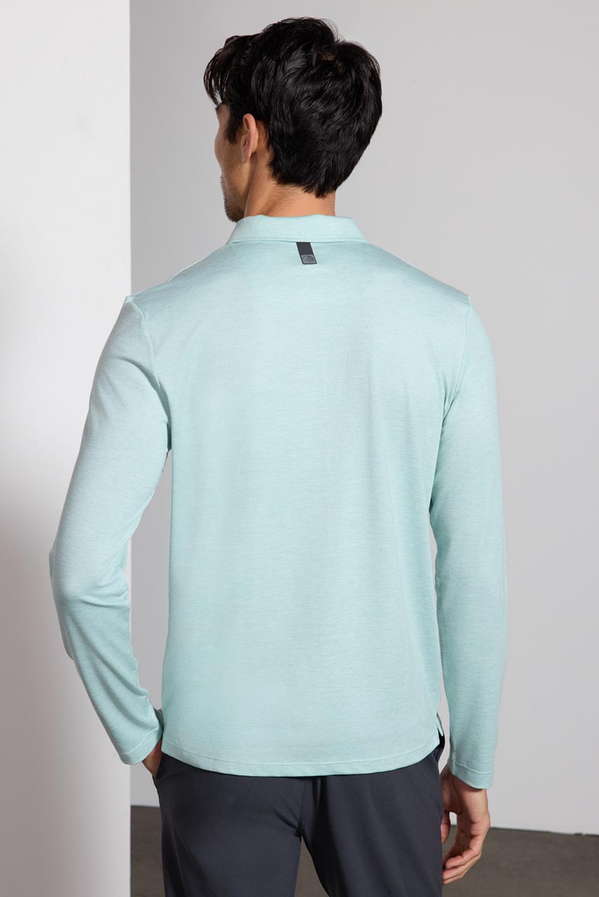 Triumph Long Sleeve Polo - Blue Haze