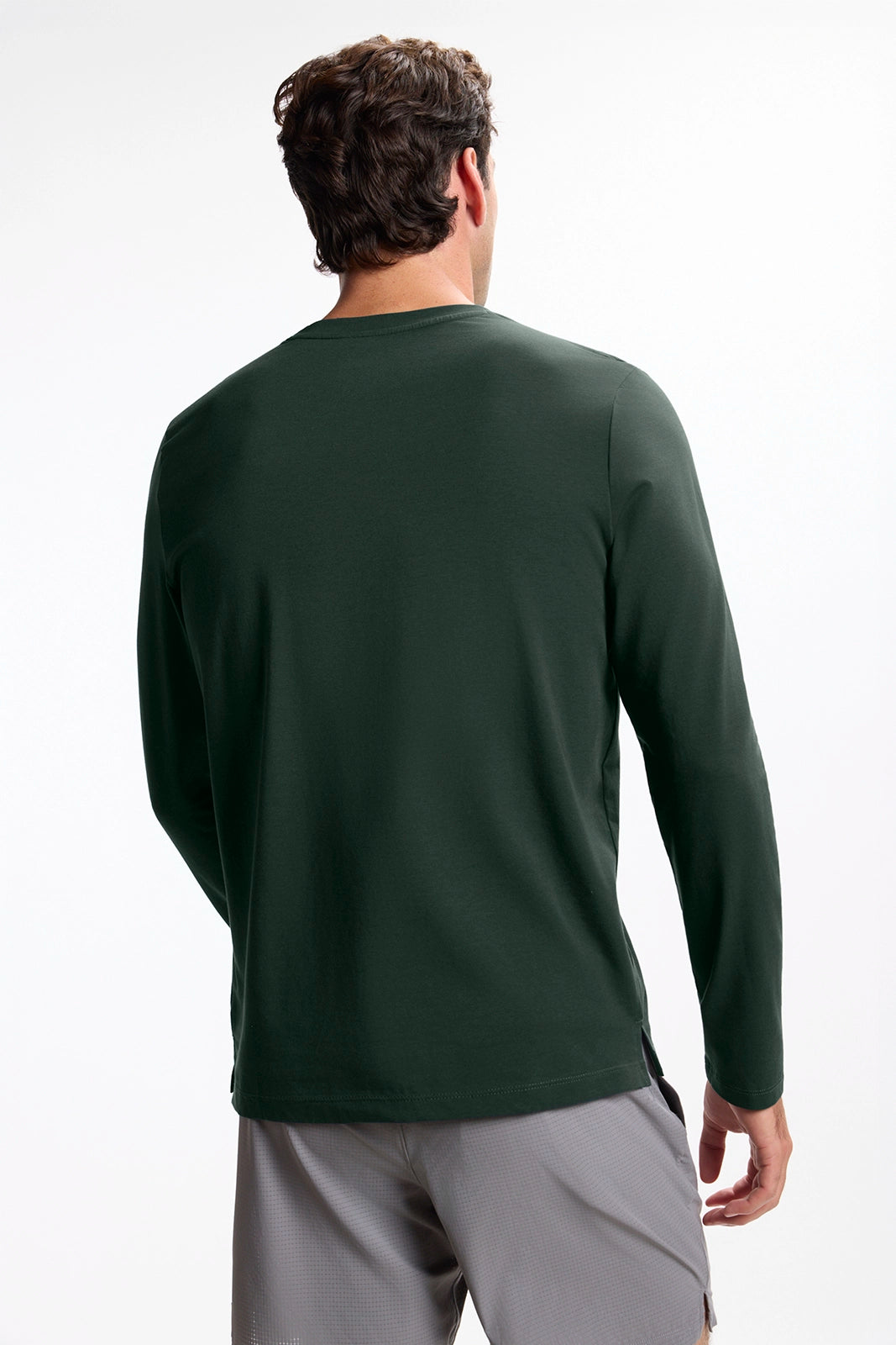 Pima Cotton Long Sleeve Tee - Scarab