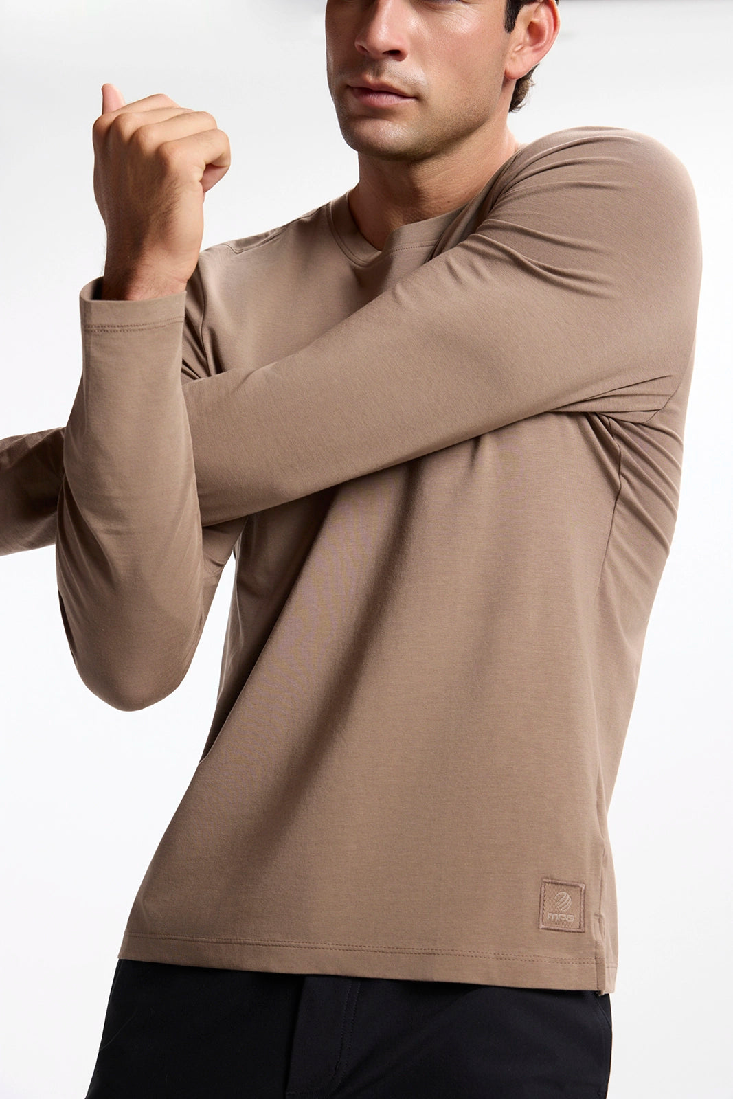 Pima Cotton Long Sleeve Tee - Caribou