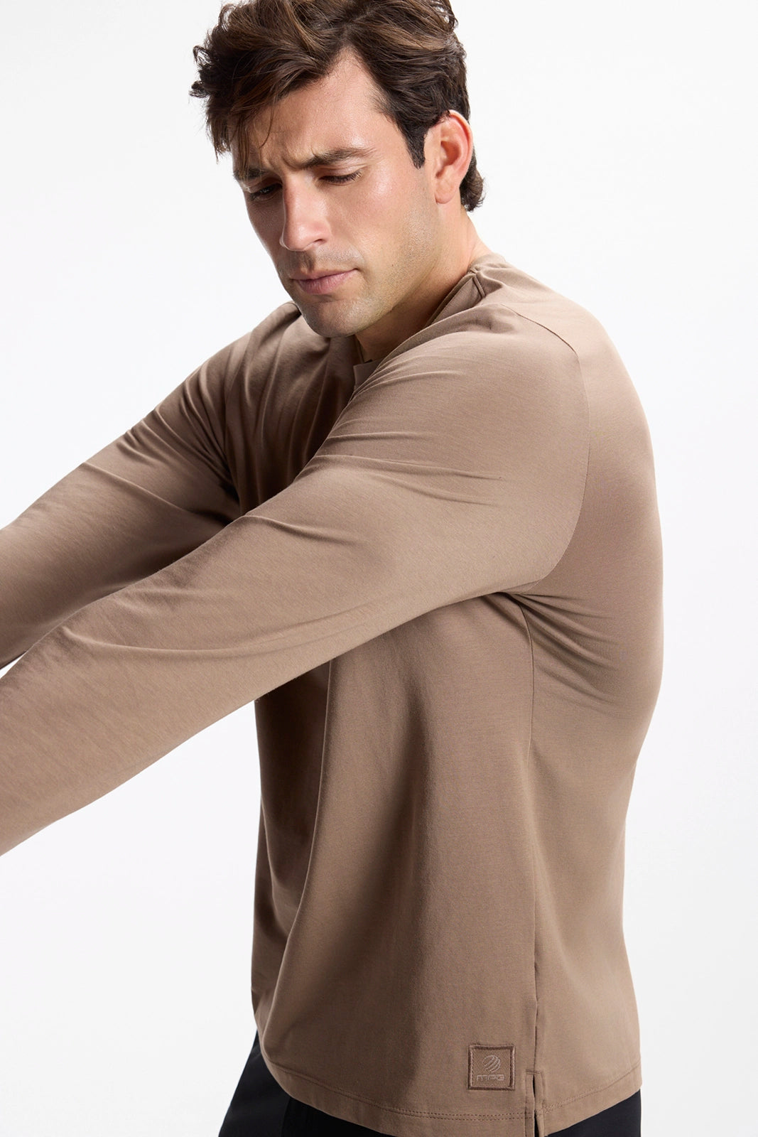 Pima Cotton Long Sleeve Tee - Caribou