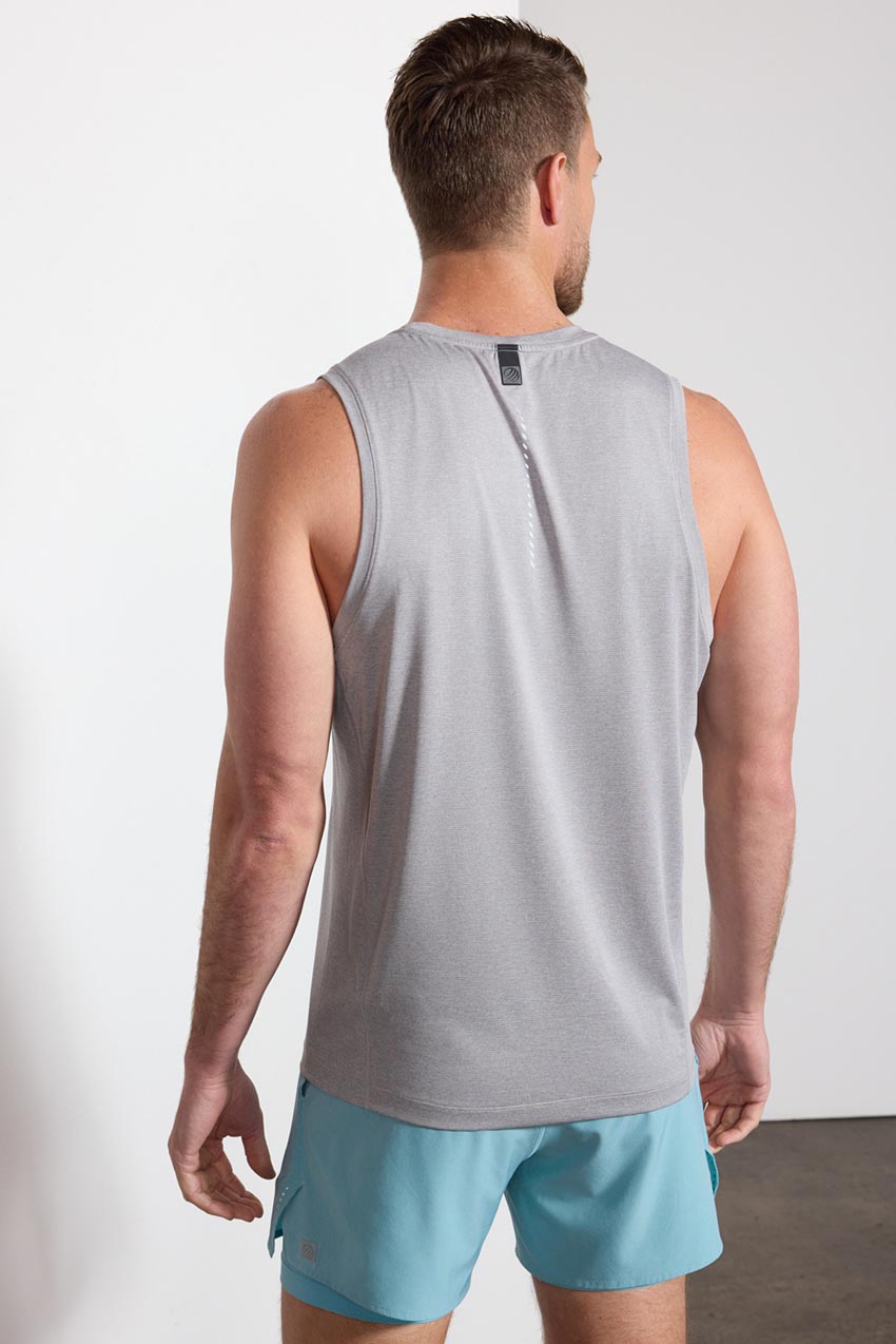 Conquer Scoop Neck Tank - Sleet Melange