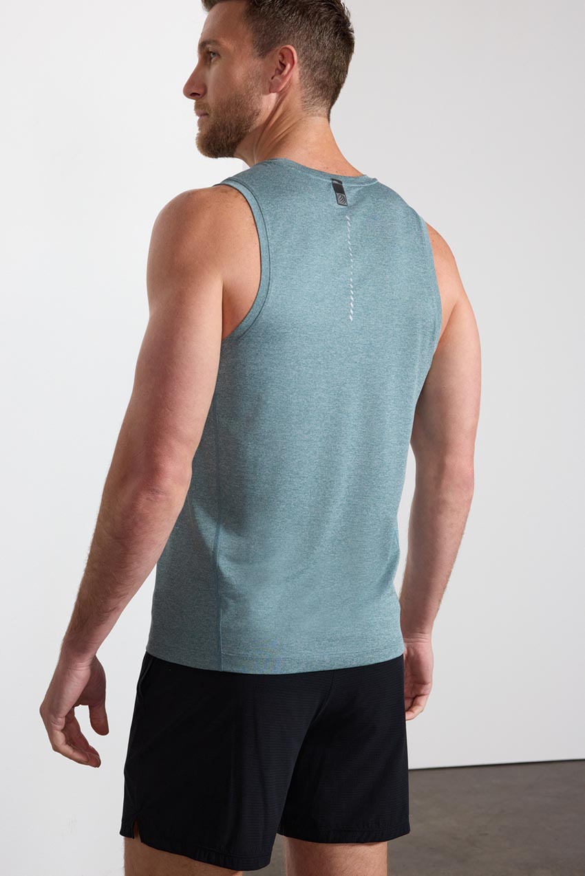 Conquer Scoop Neck Tank - Hydro Melange