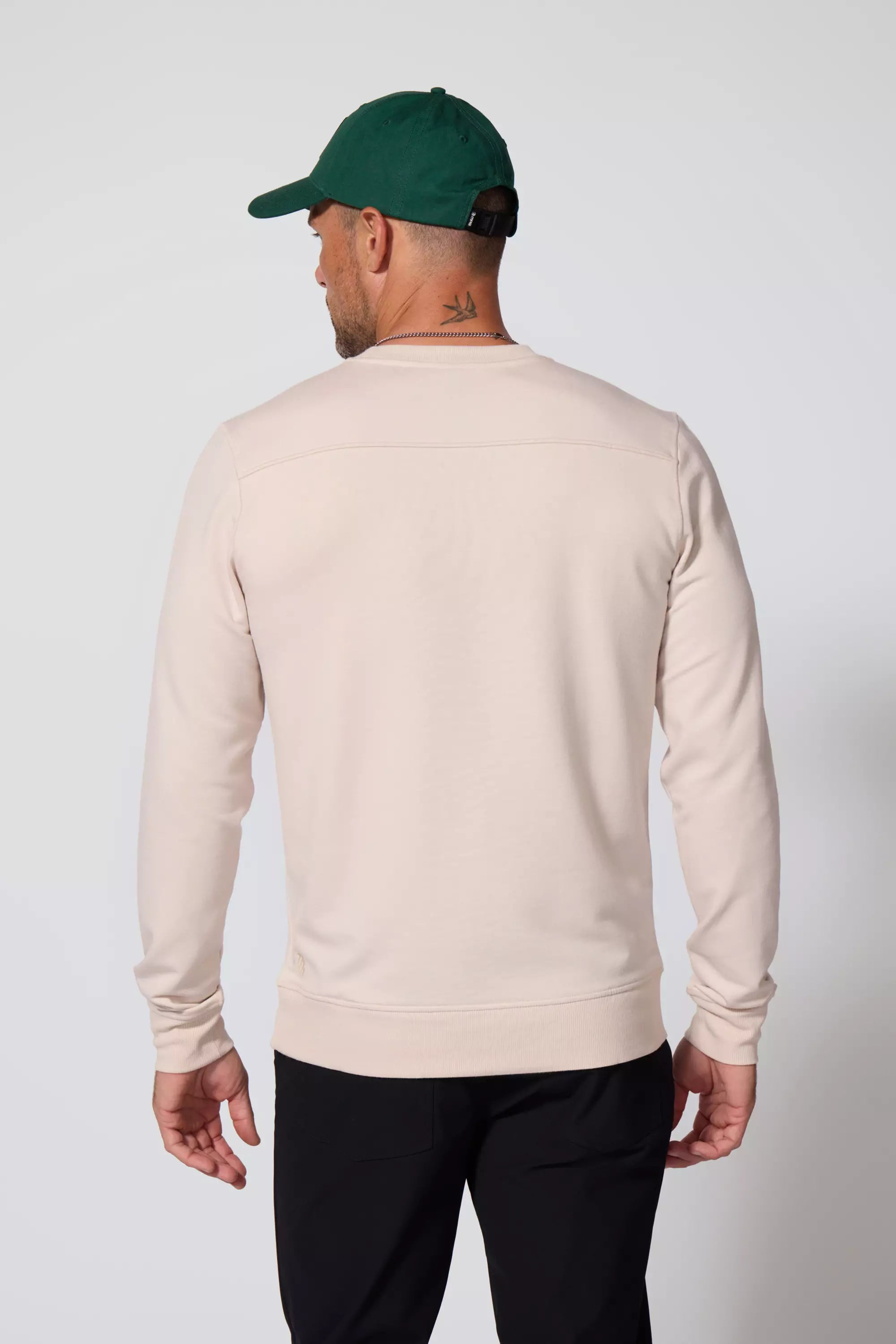 Men's Modal Fleece Pullover - Stone