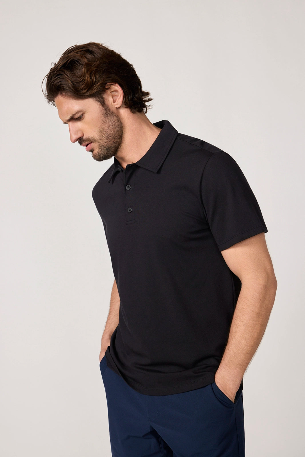Revive Short Sleeve Polo - Black