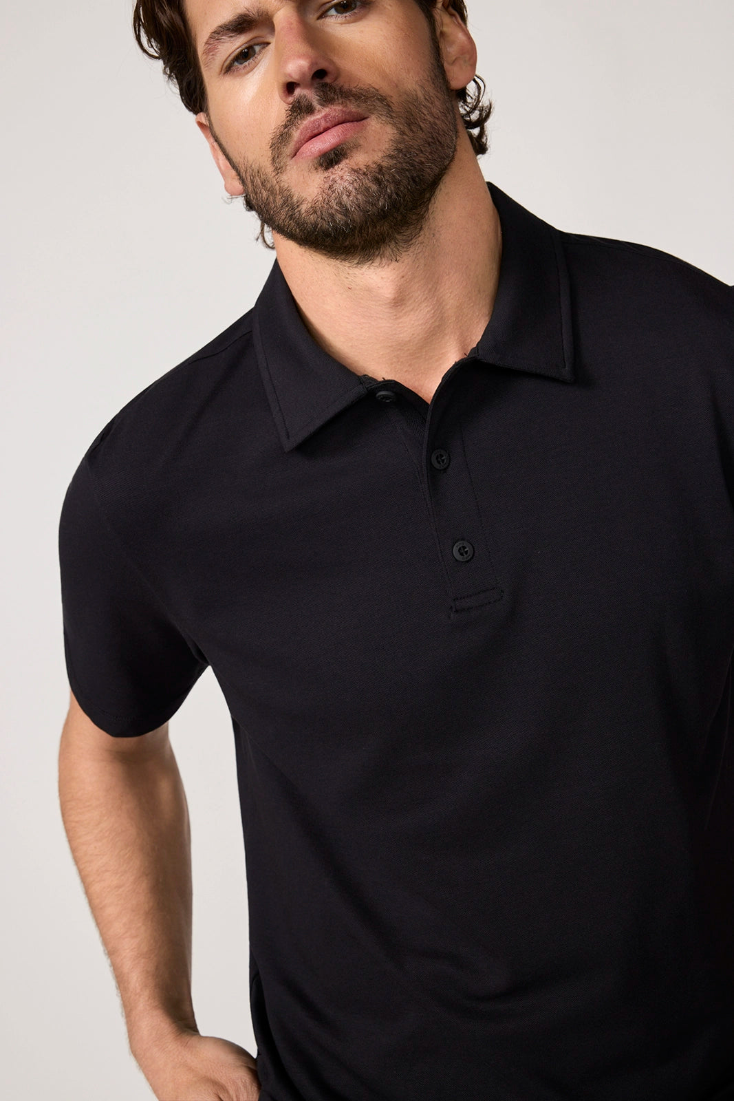 Revive Short Sleeve Polo - Black