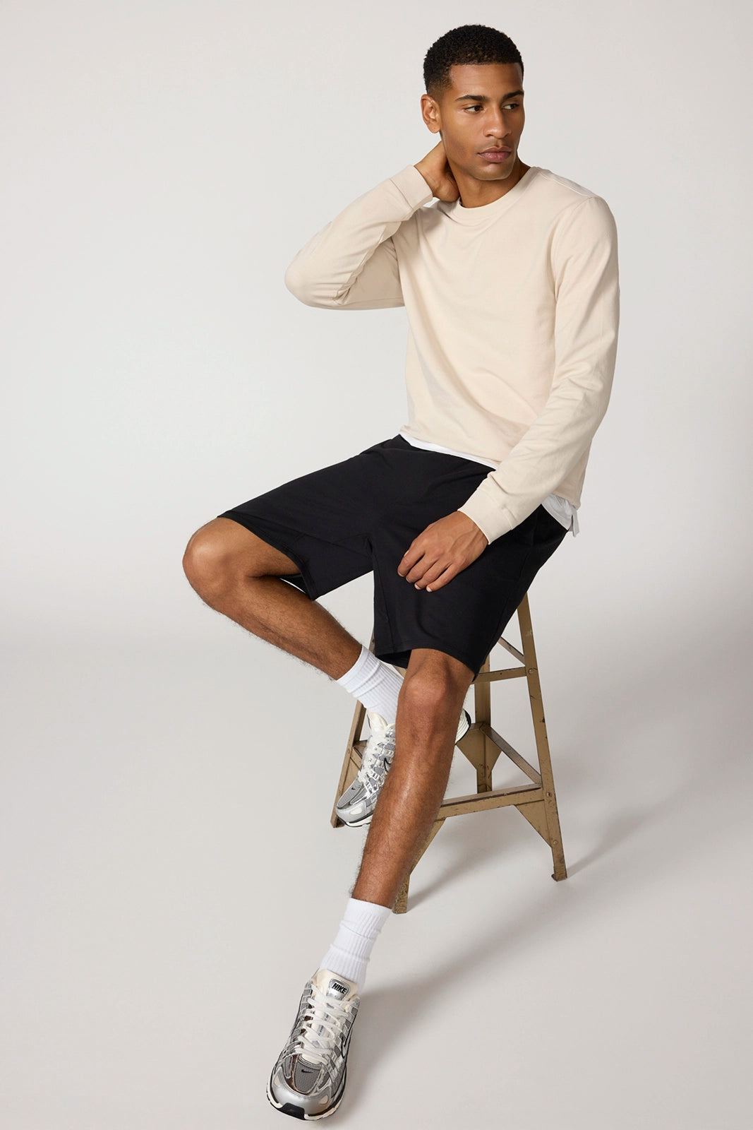 Luxe Terry Crew Neck - Stone