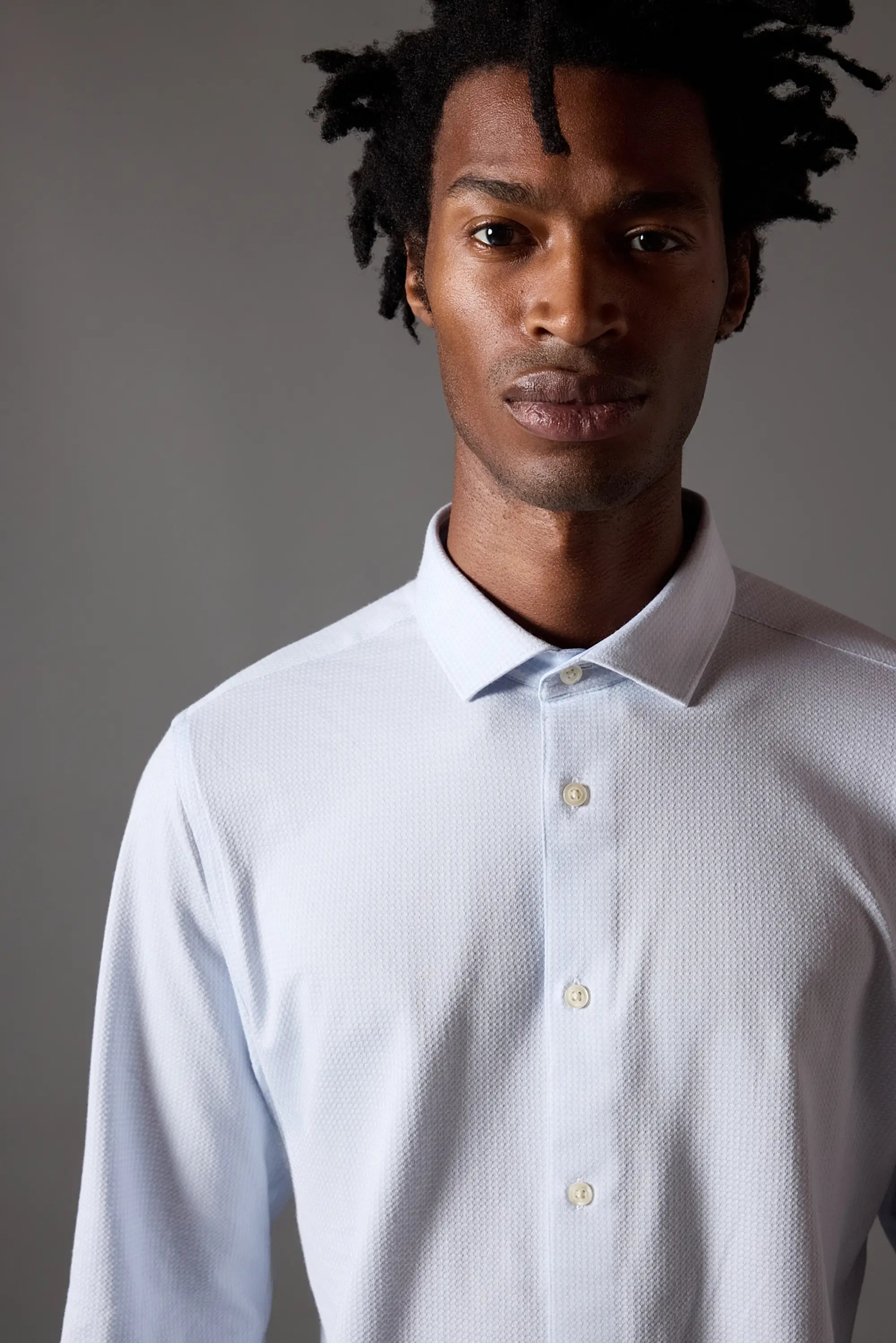 Performance Oxford Shirt - Blue Fog/Brilliant White