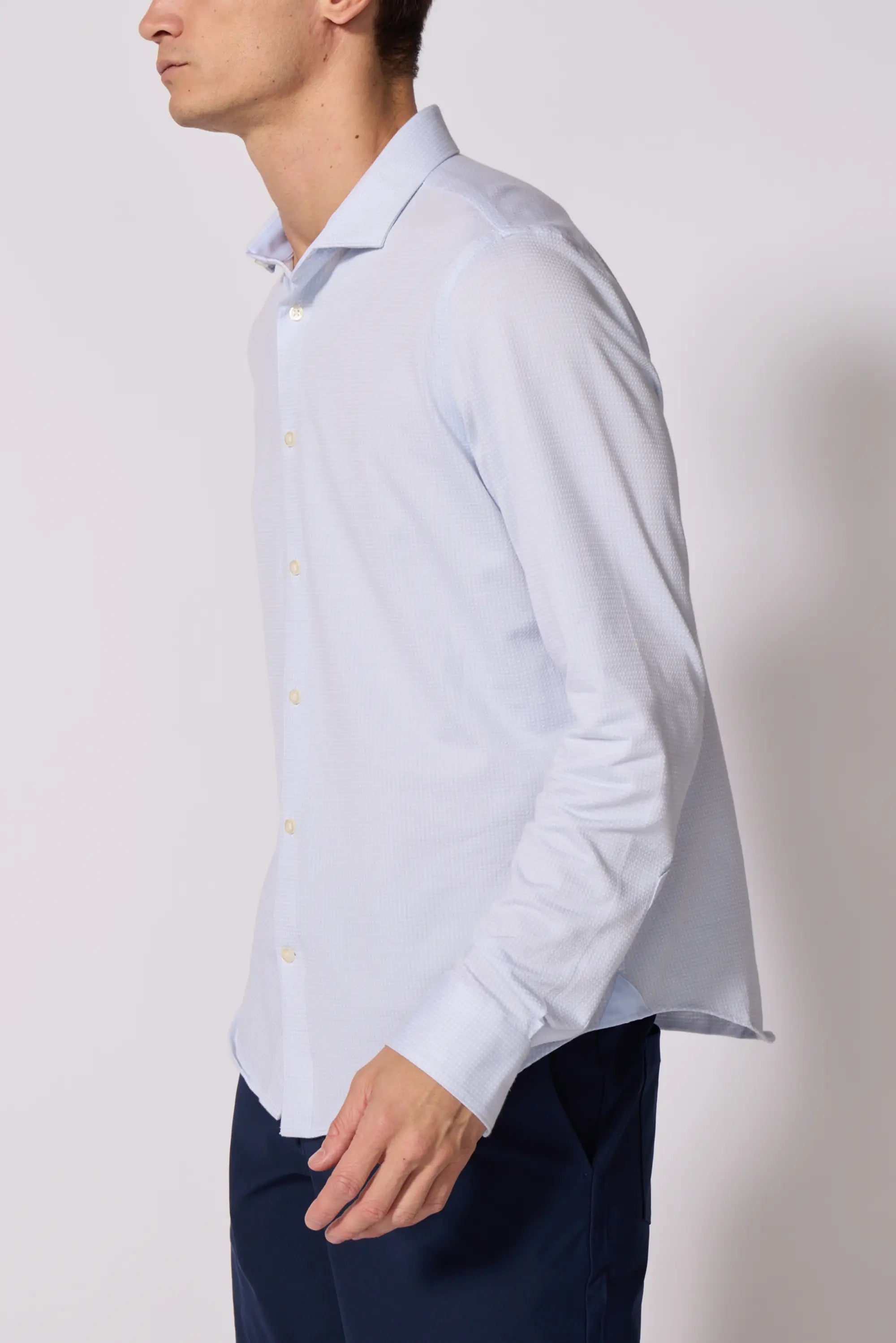 Performance Oxford Shirt - Blue Fog/Brilliant White