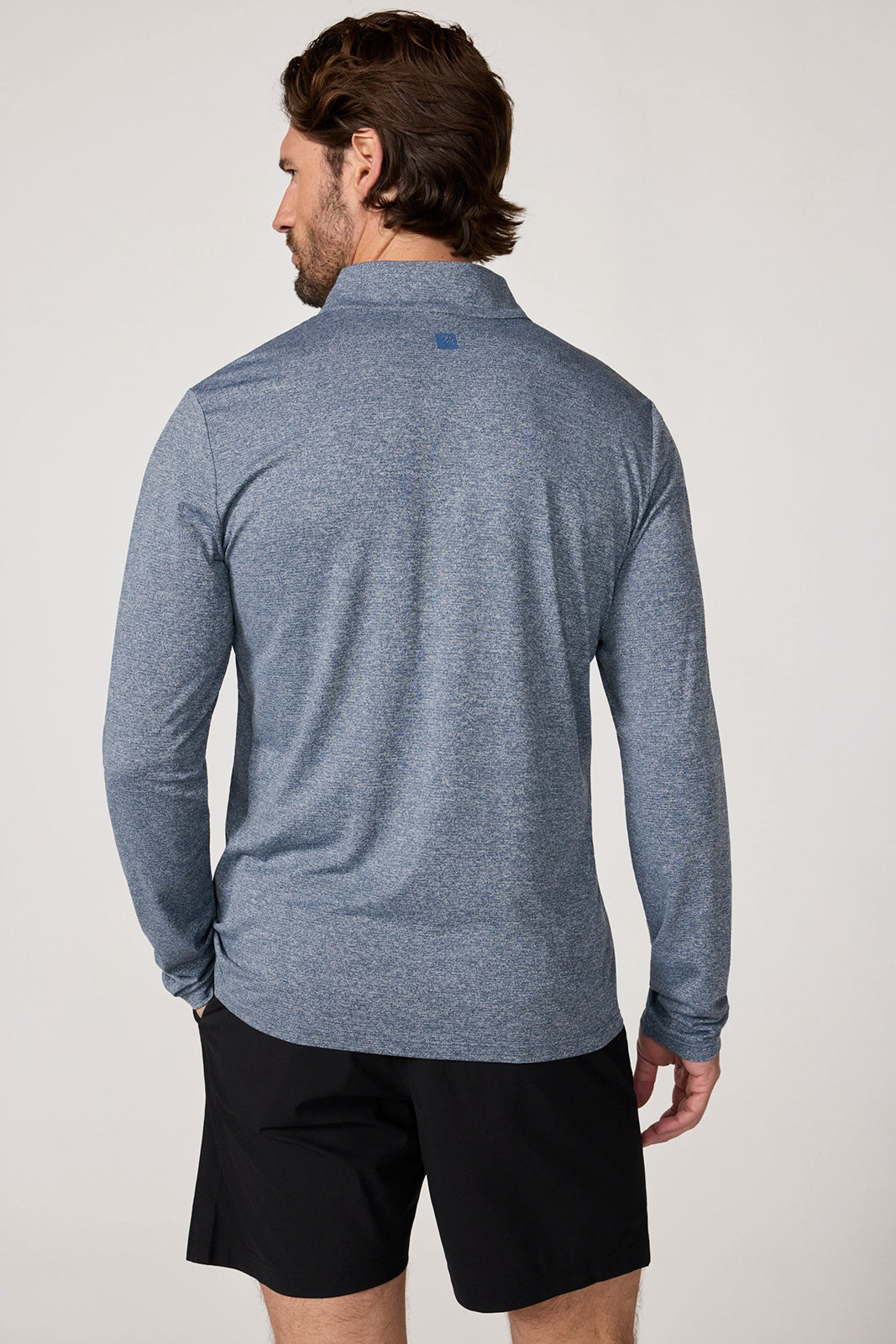 Succeed Long Sleeve Quarter Zip - Vintage Indigo Melange