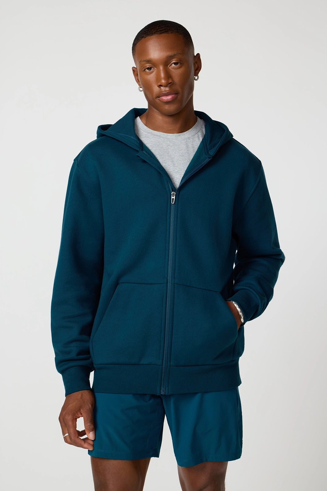 Luxefleece Relaxed Zip Up Hoodie Reflecting Pond