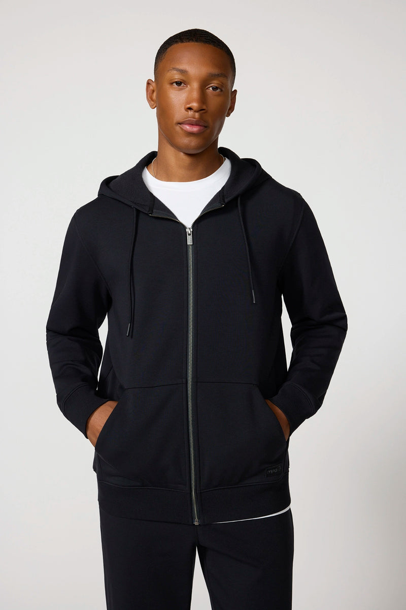 Ultrasoft Fleece Full Zip Hoodie - Black | MPG Sport