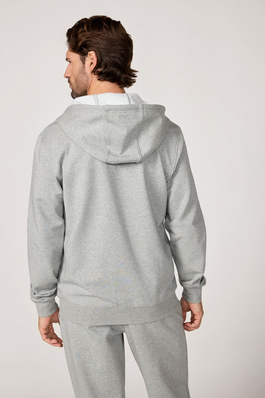 Ultrasoft Fleece Full Zip Hoodie - Htr Concrete