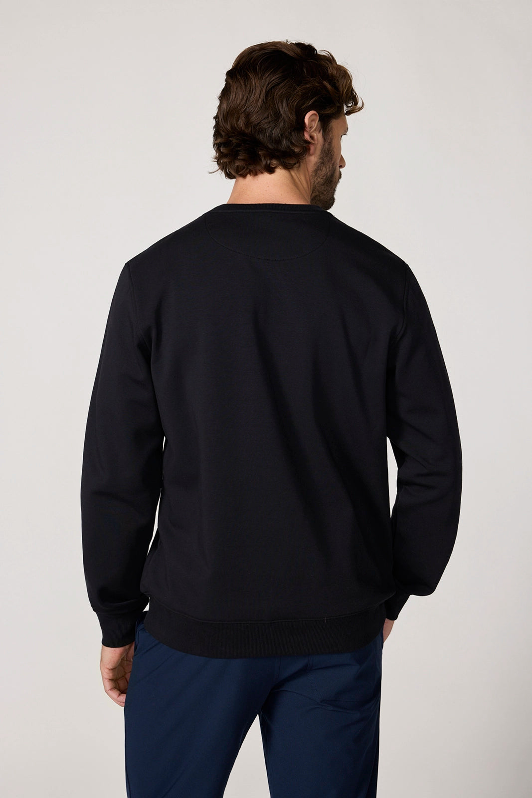 Ultrasoft Fleece Crew Neck - Black