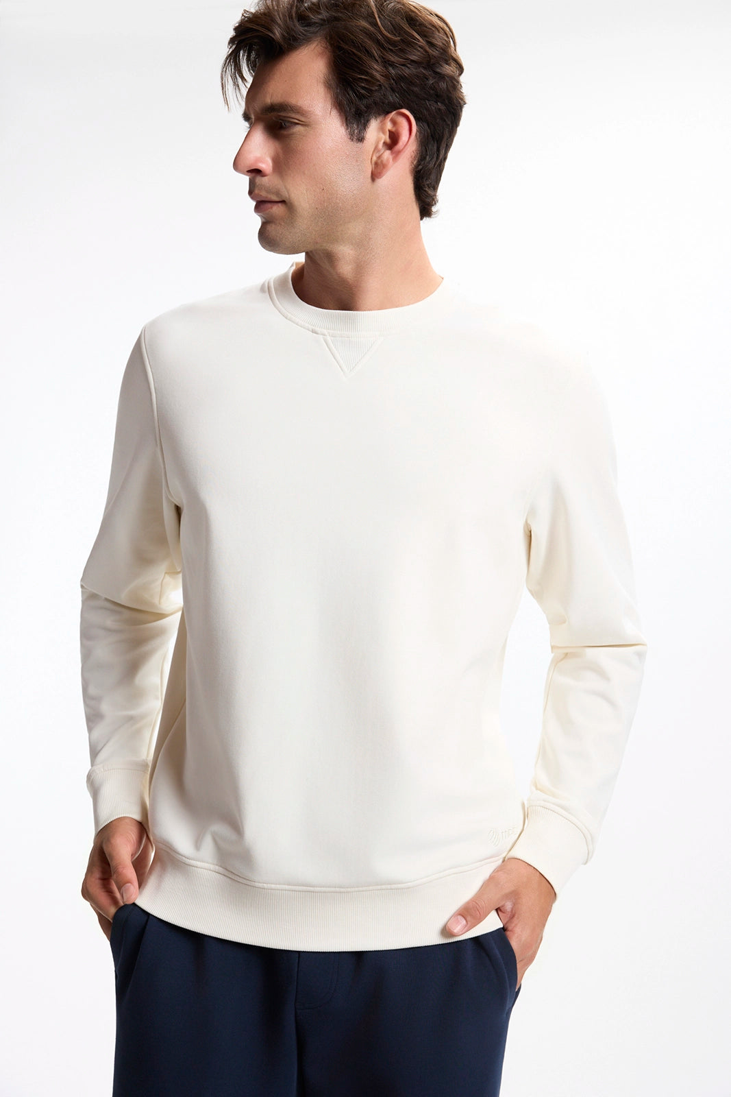 Ultrasoft Fleece Crew Neck - Vanilla