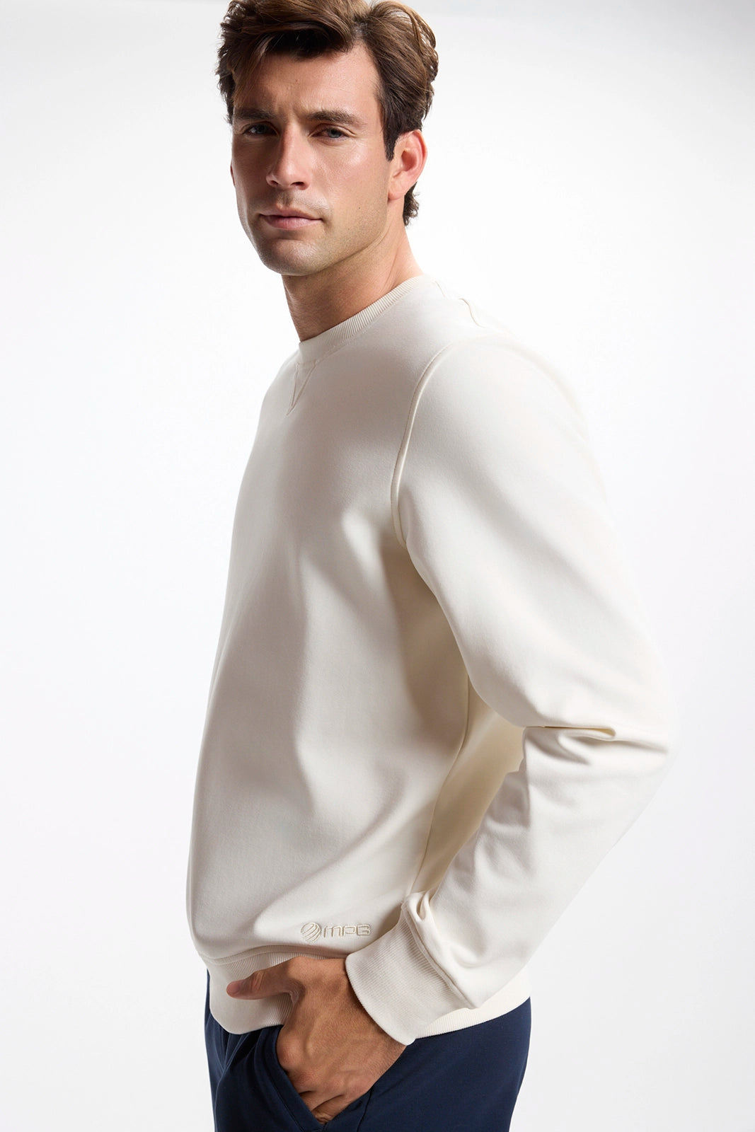 Ultrasoft Fleece Crew Neck - Vanilla