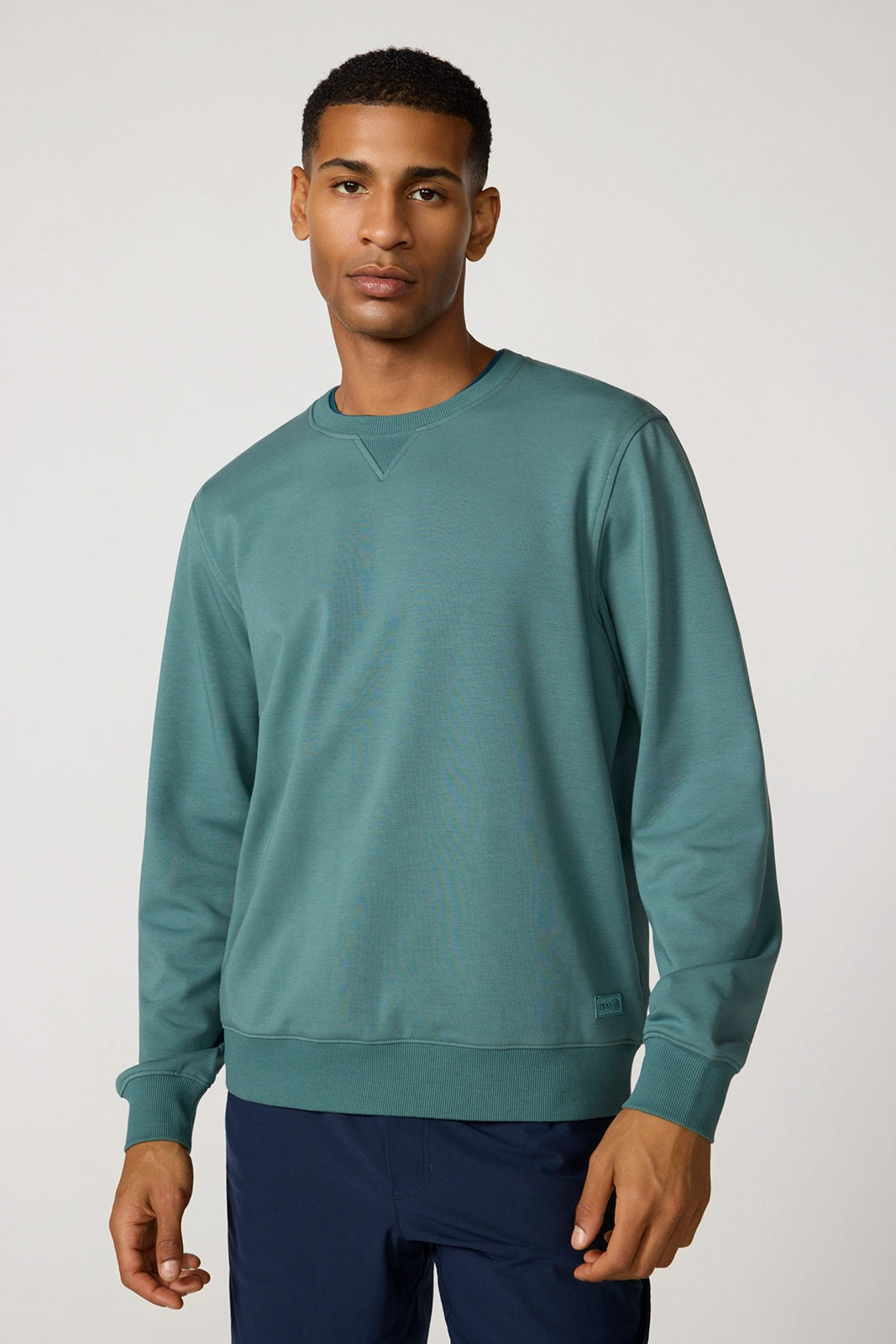 Ultrasoft Fleece Crew Neck - Silver Pine