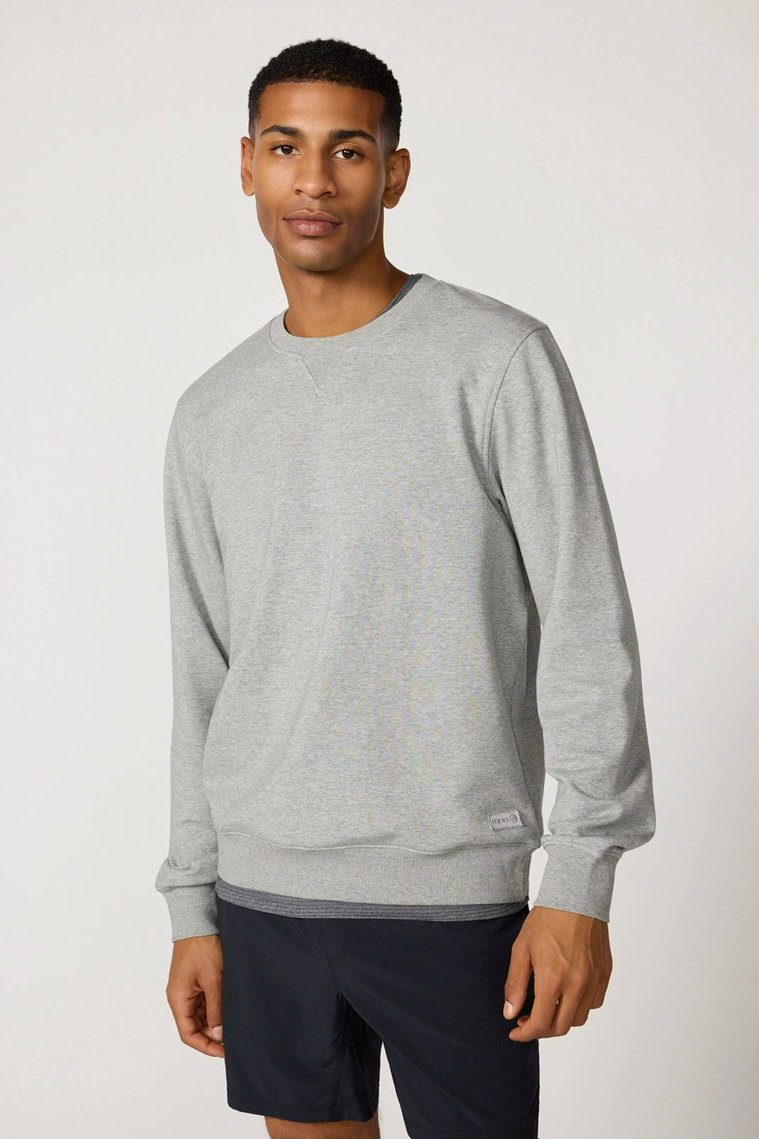 Ultrasoft Fleece Crew Neck - Htr Concrete