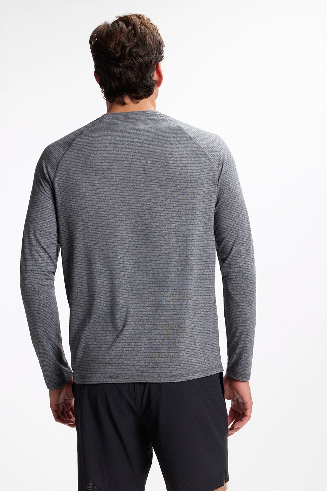 Rise and Conquer Long Sleeve Tee - Micro Chip/Black