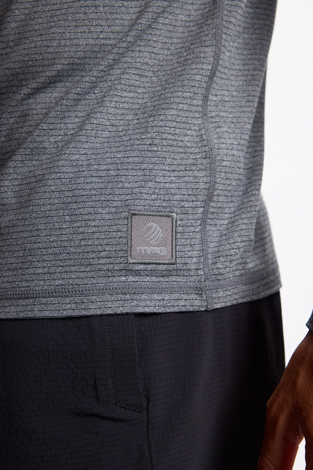 Rise and Conquer Long Sleeve Tee - Micro Chip/Black