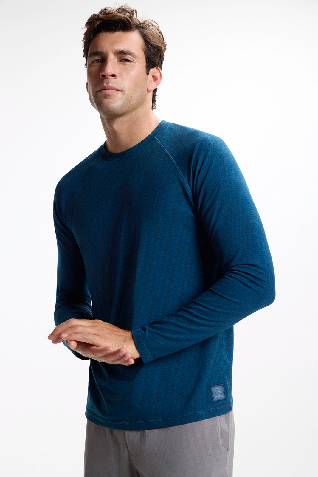 Rise and Conquer Long Sleeve Tee - Sailor Blue/Black