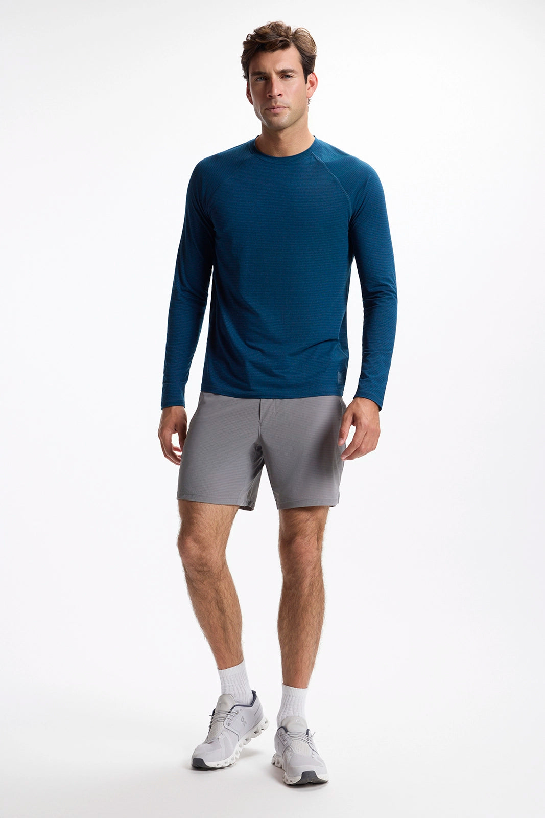 Rise and Conquer Long Sleeve Tee - Sailor Blue/Black