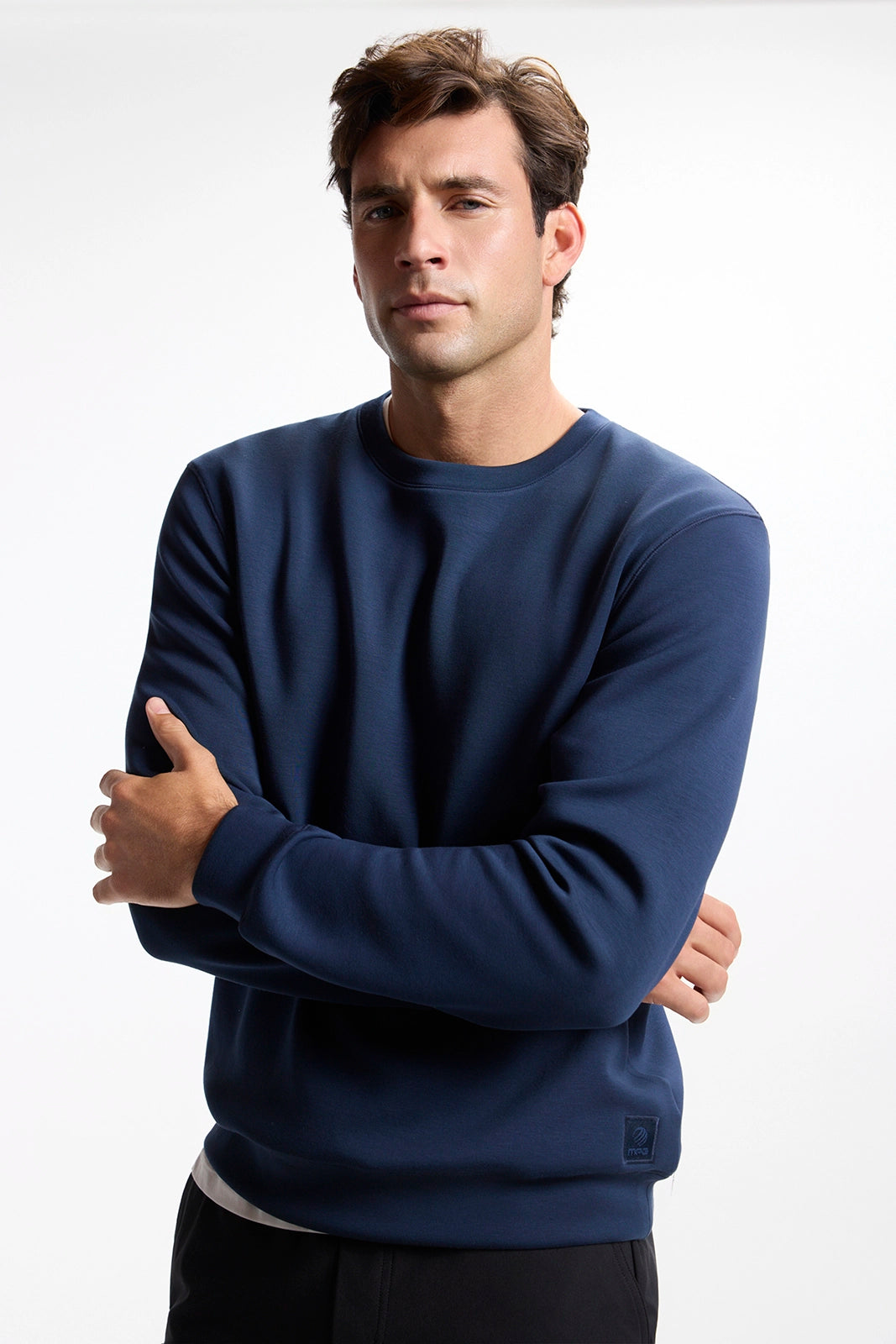 Dreamweave™ Crew Neck Pullover - Navy Blazer