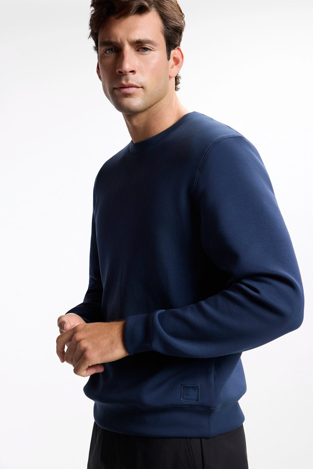 Dreamweave™ Crew Neck Pullover - Navy Blazer