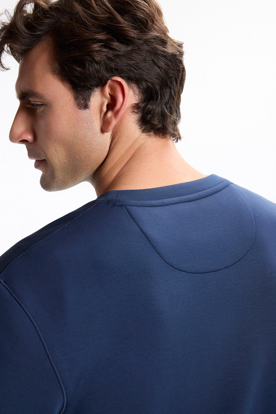 Dreamweave™ Crew Neck Pullover - Navy Blazer