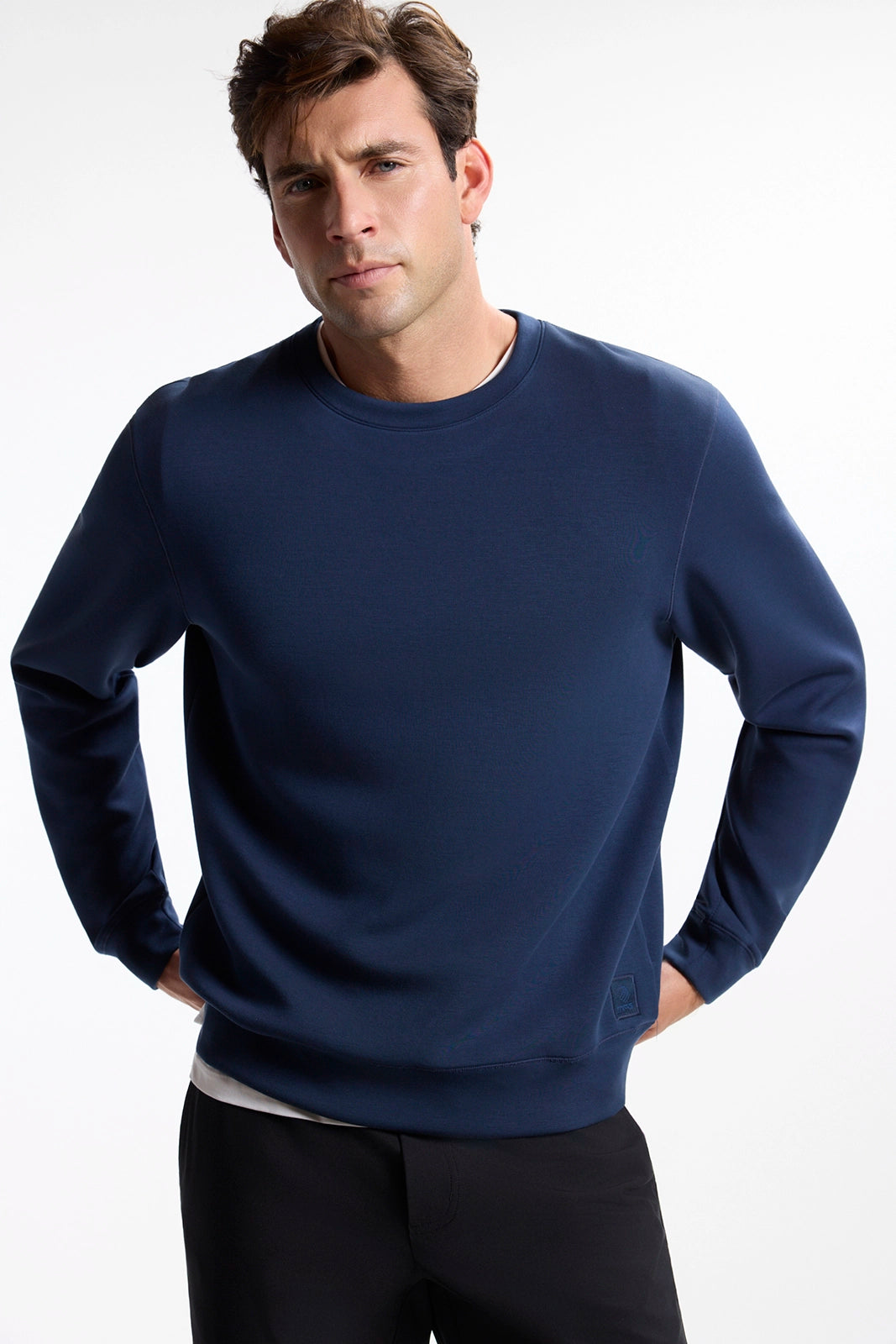 Dreamweave™ Crew Neck Pullover - Navy Blazer