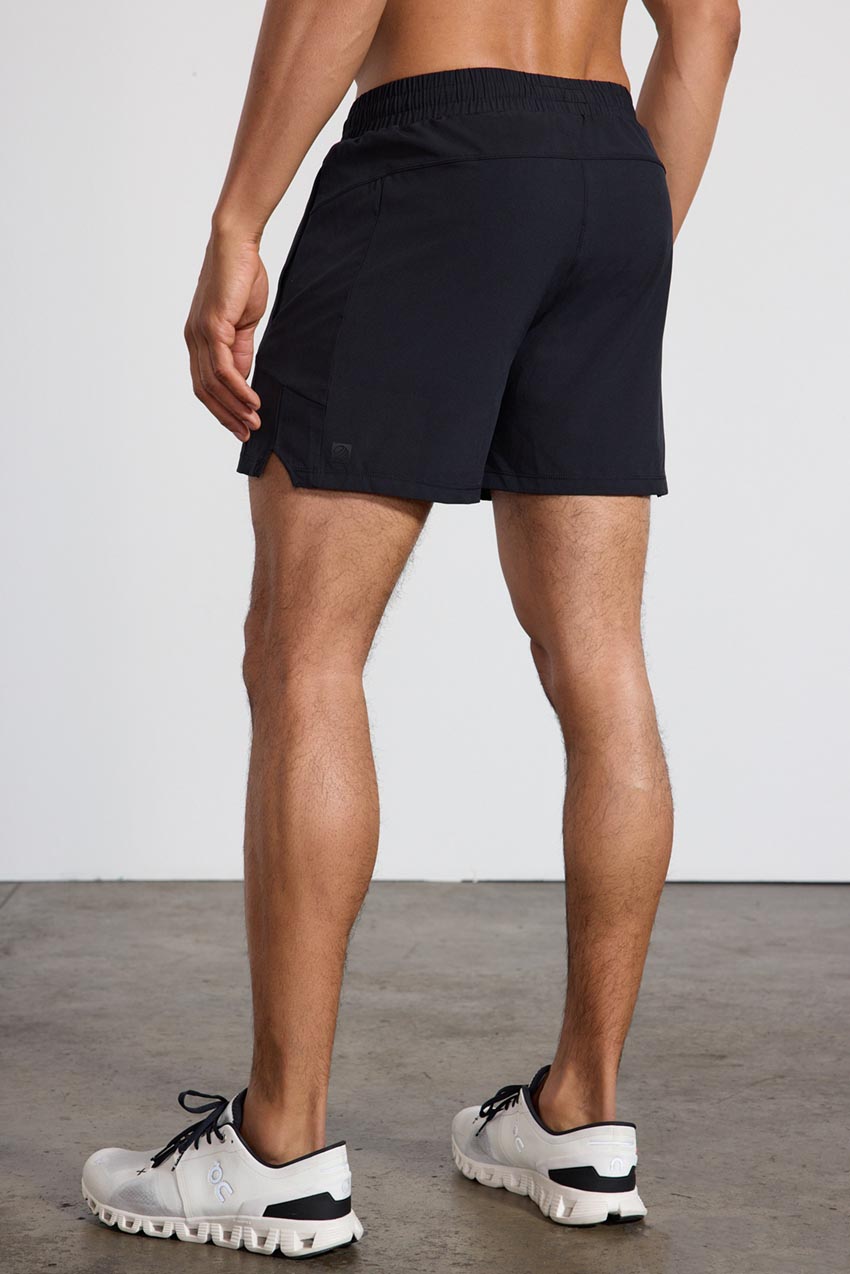 Stride Swim / Sweat Short with Liner - 5" - Black/Primrose