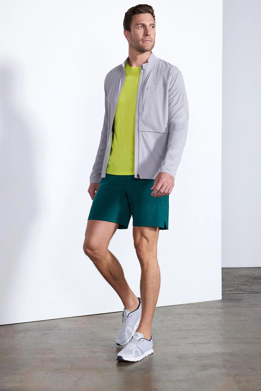Stride Short with Liner - 7" - Rain Forest