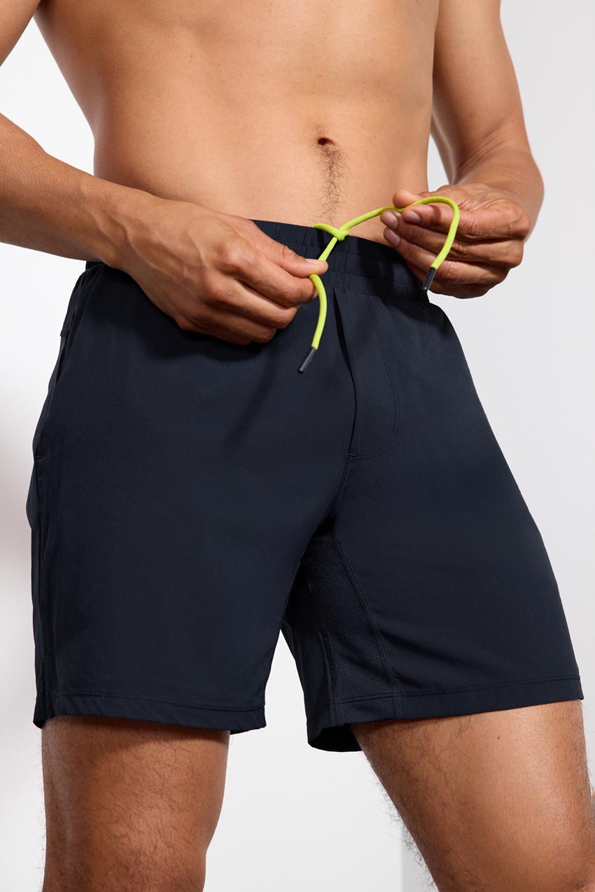 Stride Sweat / Swim Short con Liner - 7 " - Negro / Primrose