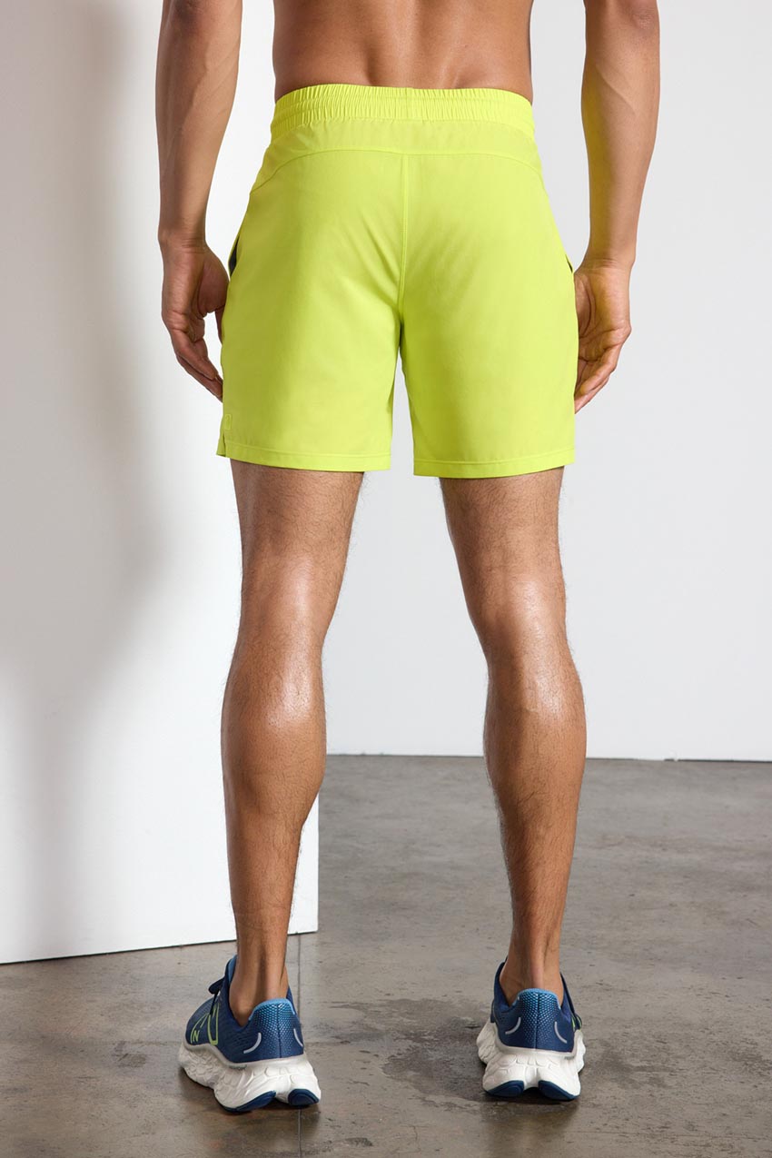 Stride Sweat / Swim Short con Liner - 7 " - Primrose / White