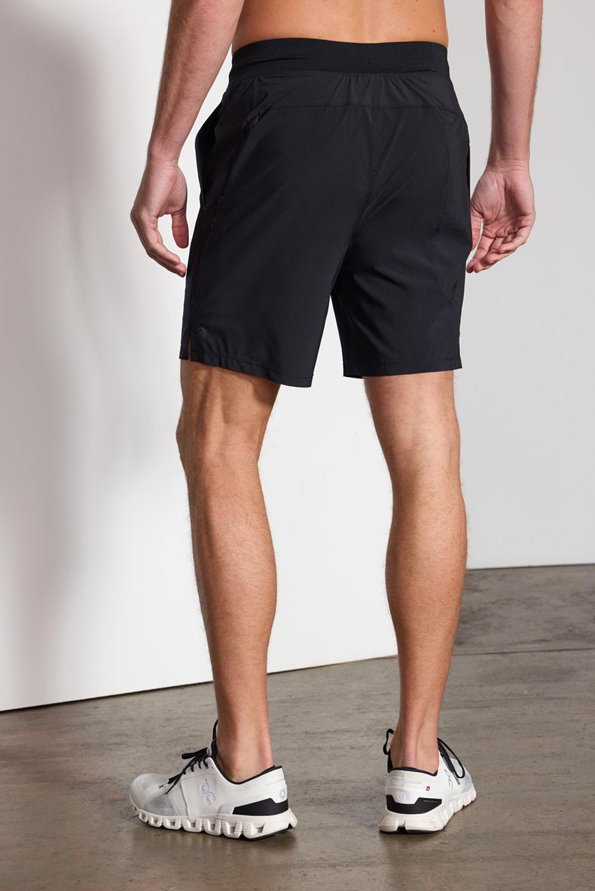 Stride Recycled Polyester Short with Liner and Knit Waistband 8"