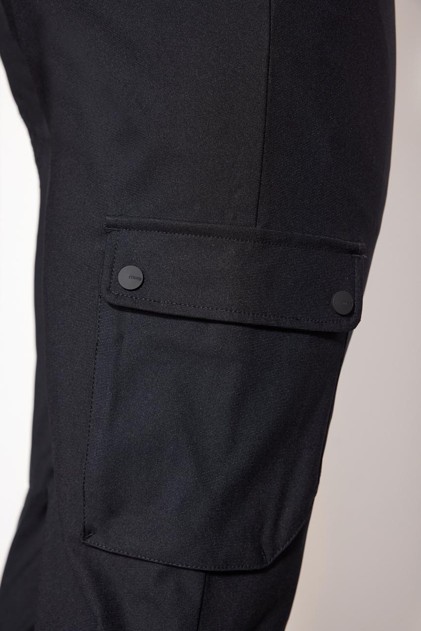 Limitless Recycled Polyester Warp Knit Slim Leg Cargo Pant