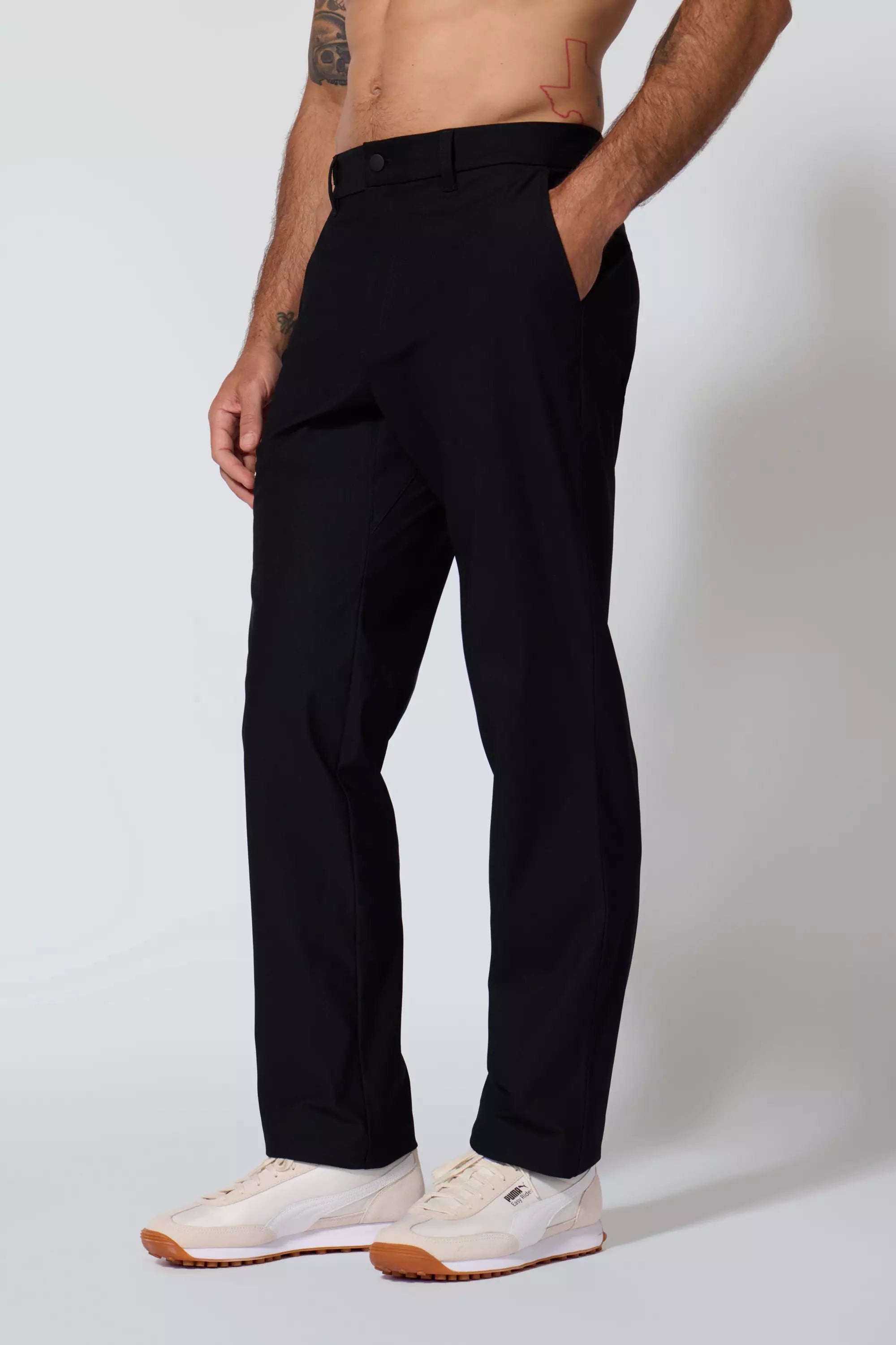 Pantalon chino sans limite - noir