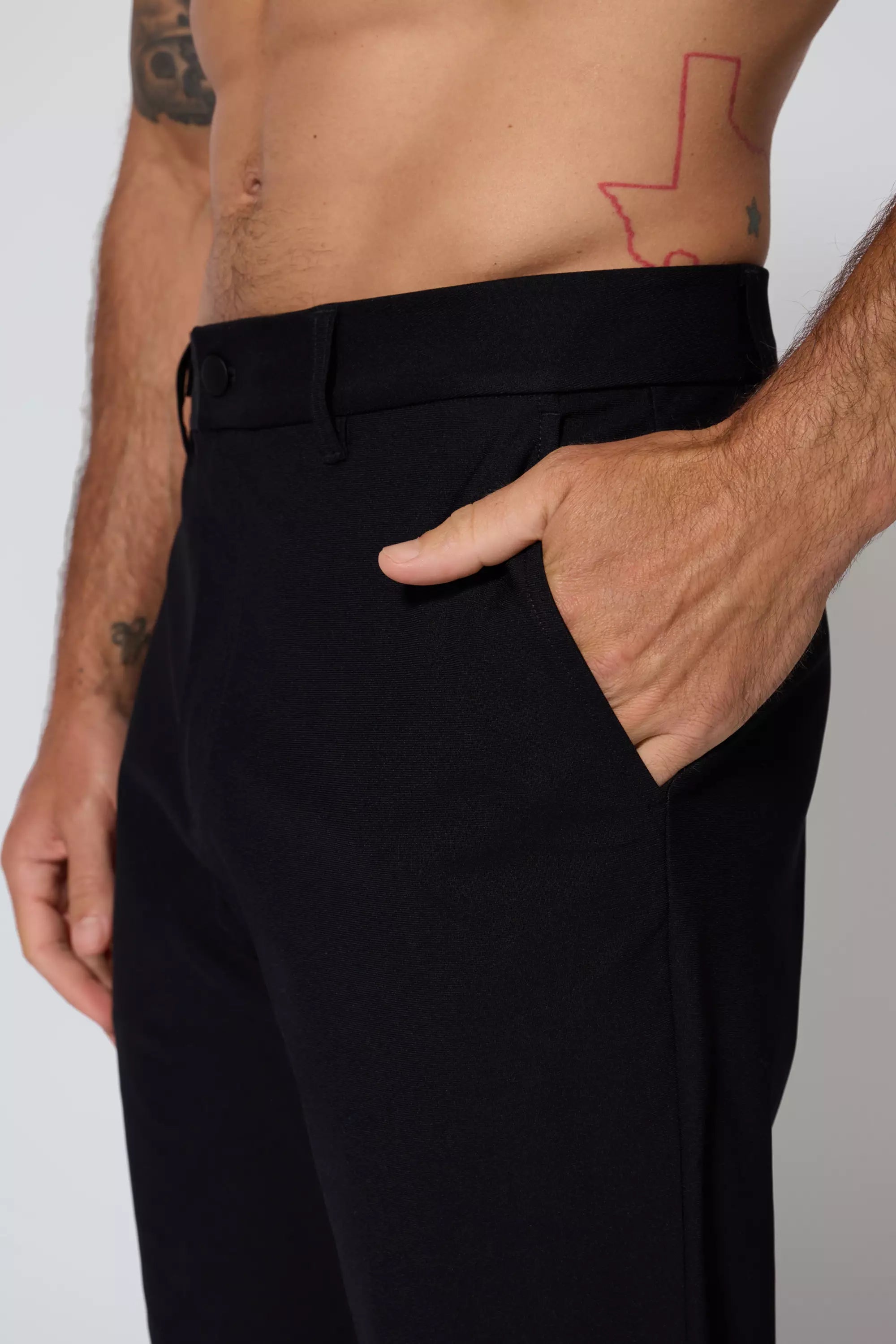 Pantalon chino sans limite - noir