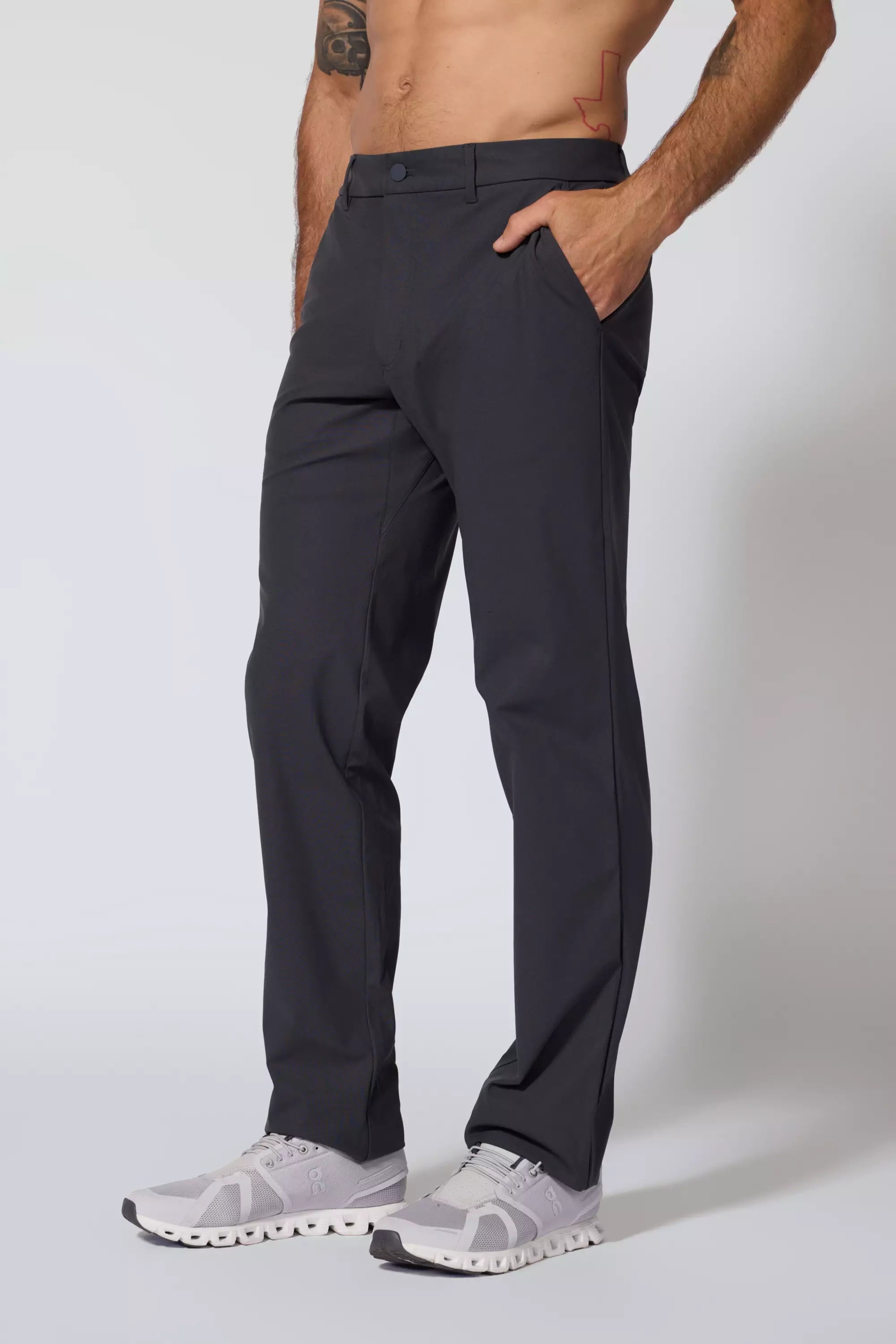 Pantalon chino sans limite - asphalte