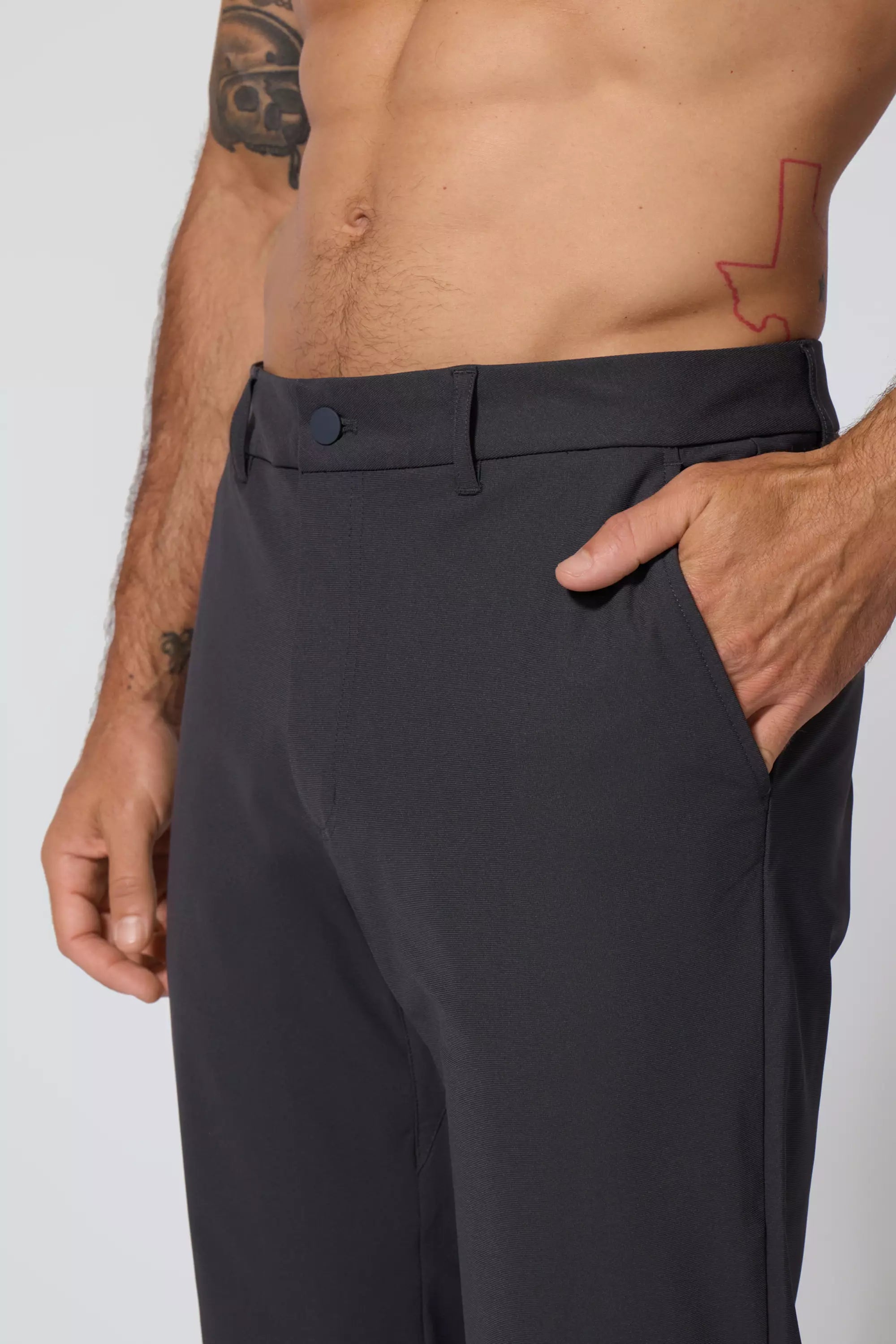 Pantalon chino sans limite - asphalte