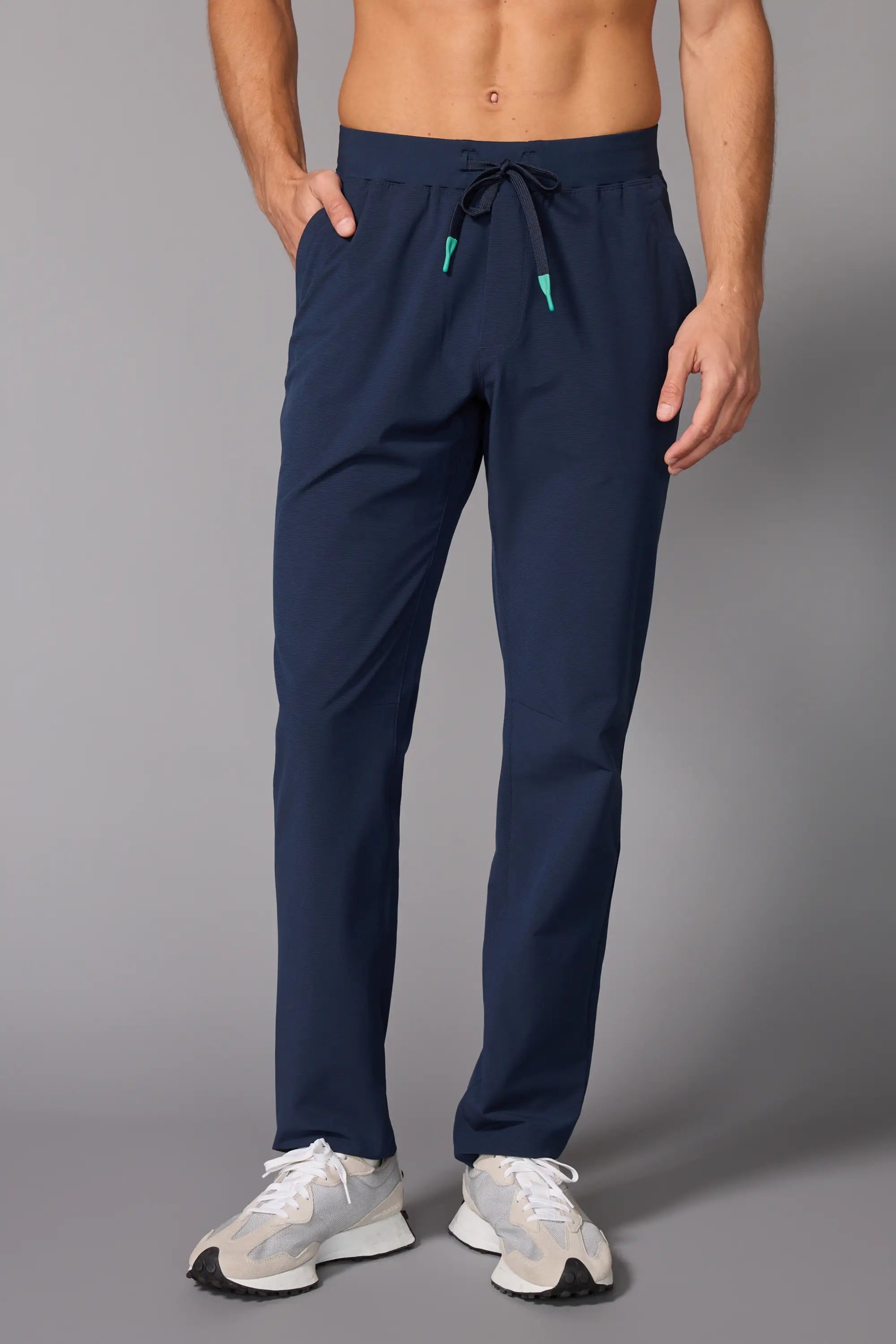 Rove Slim Pant - Deep Navy/Water Garden