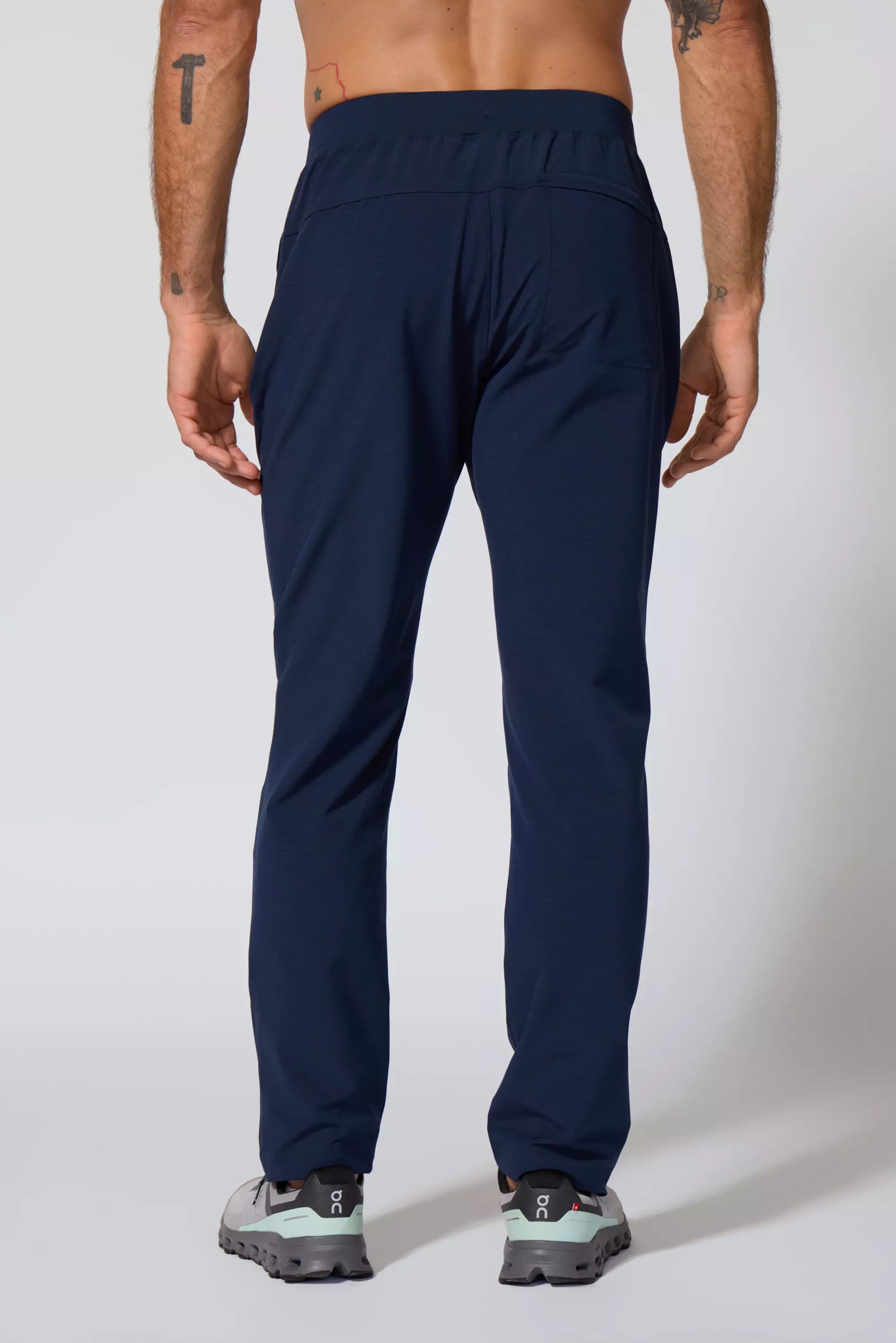 Rove Slim Pant - Deep Navy/Water Garden