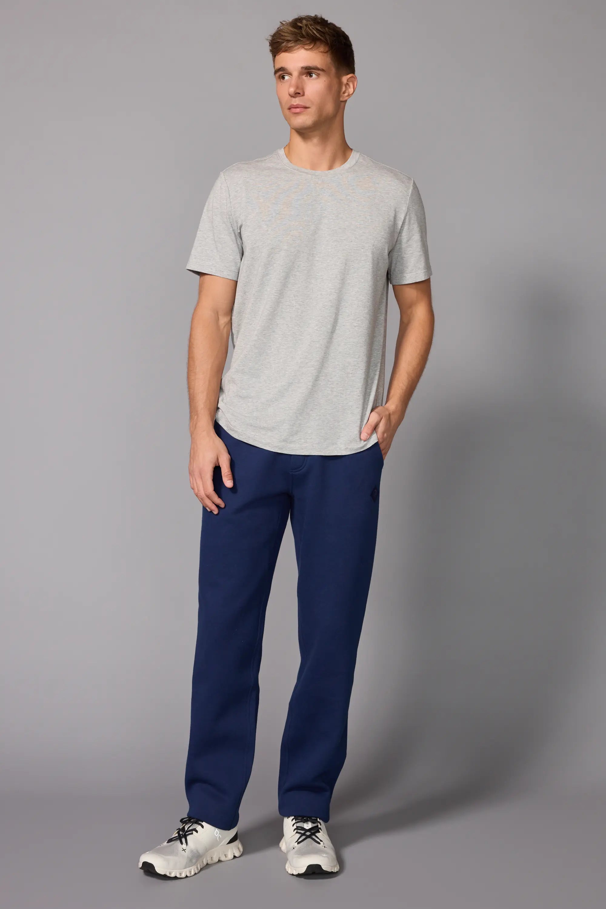 Rove Slim Pant - Deep Navy/Water Garden