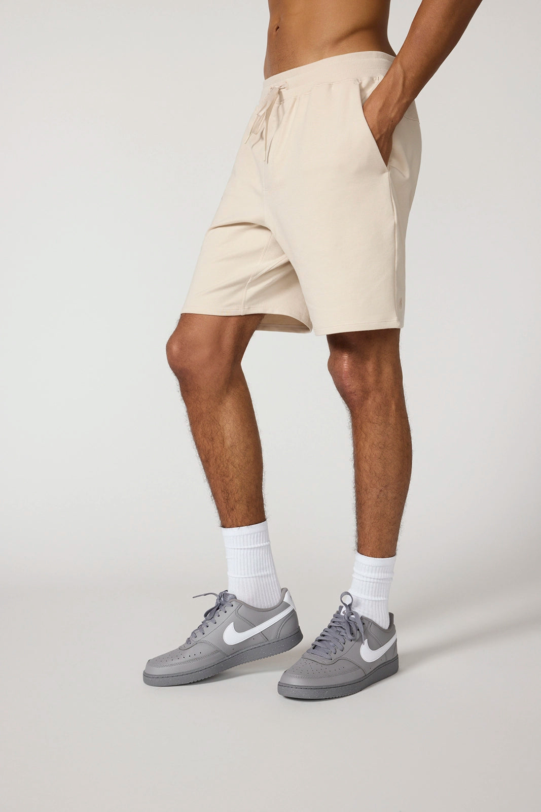 Luxe Terry Short 8" - Stone