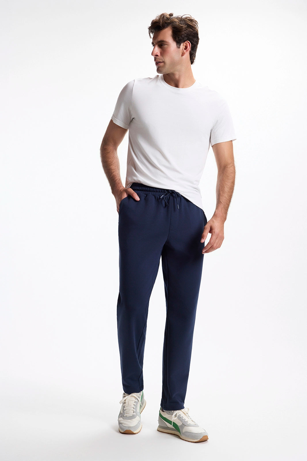 Ultrasoft Fleece Slim Pant - Navy Blazer