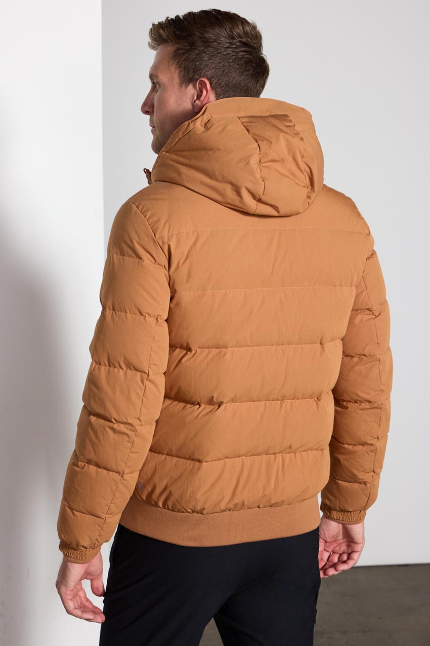 Mens orange hot sale bubble jacket