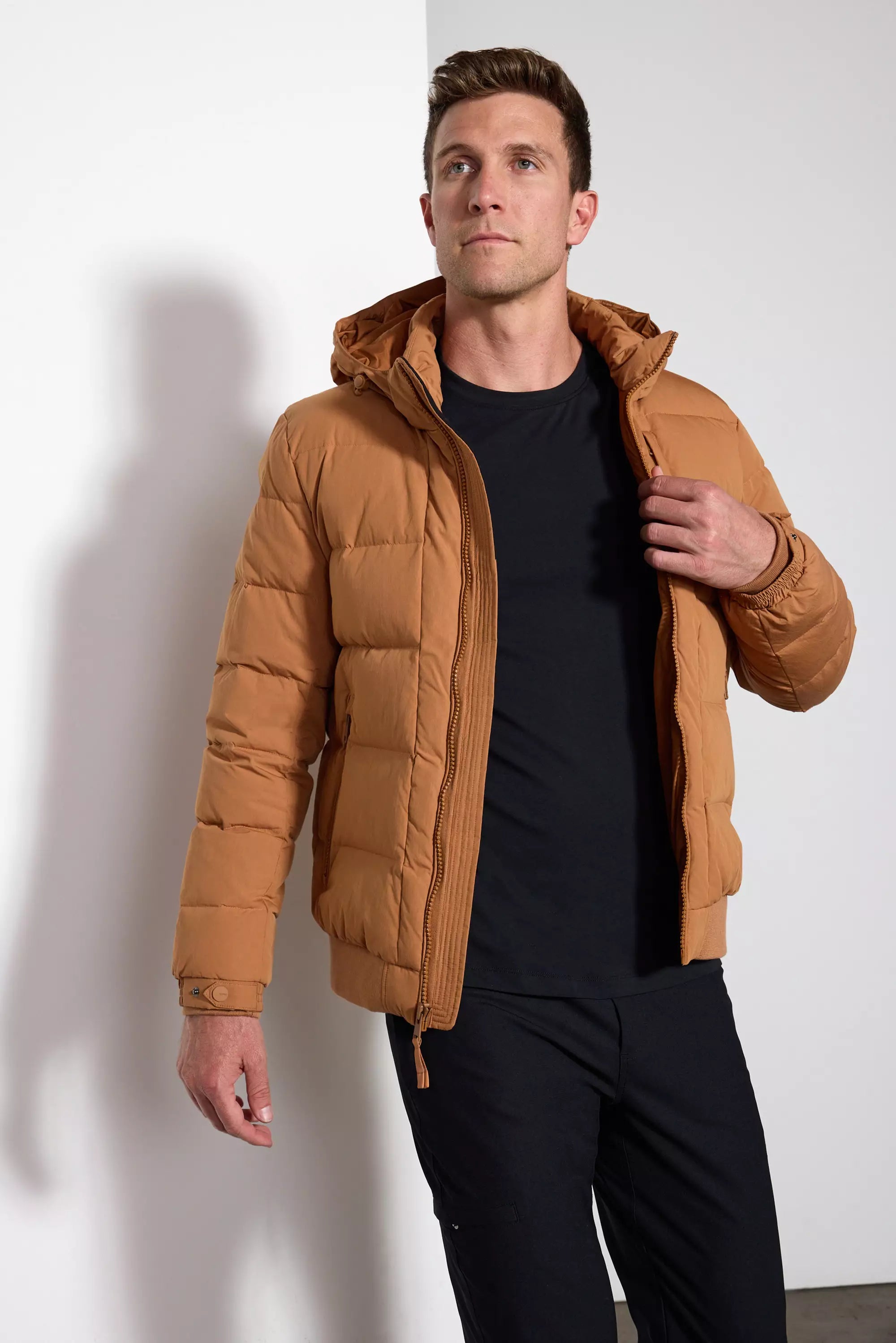 Rds Down Puffer - Camel oscuro