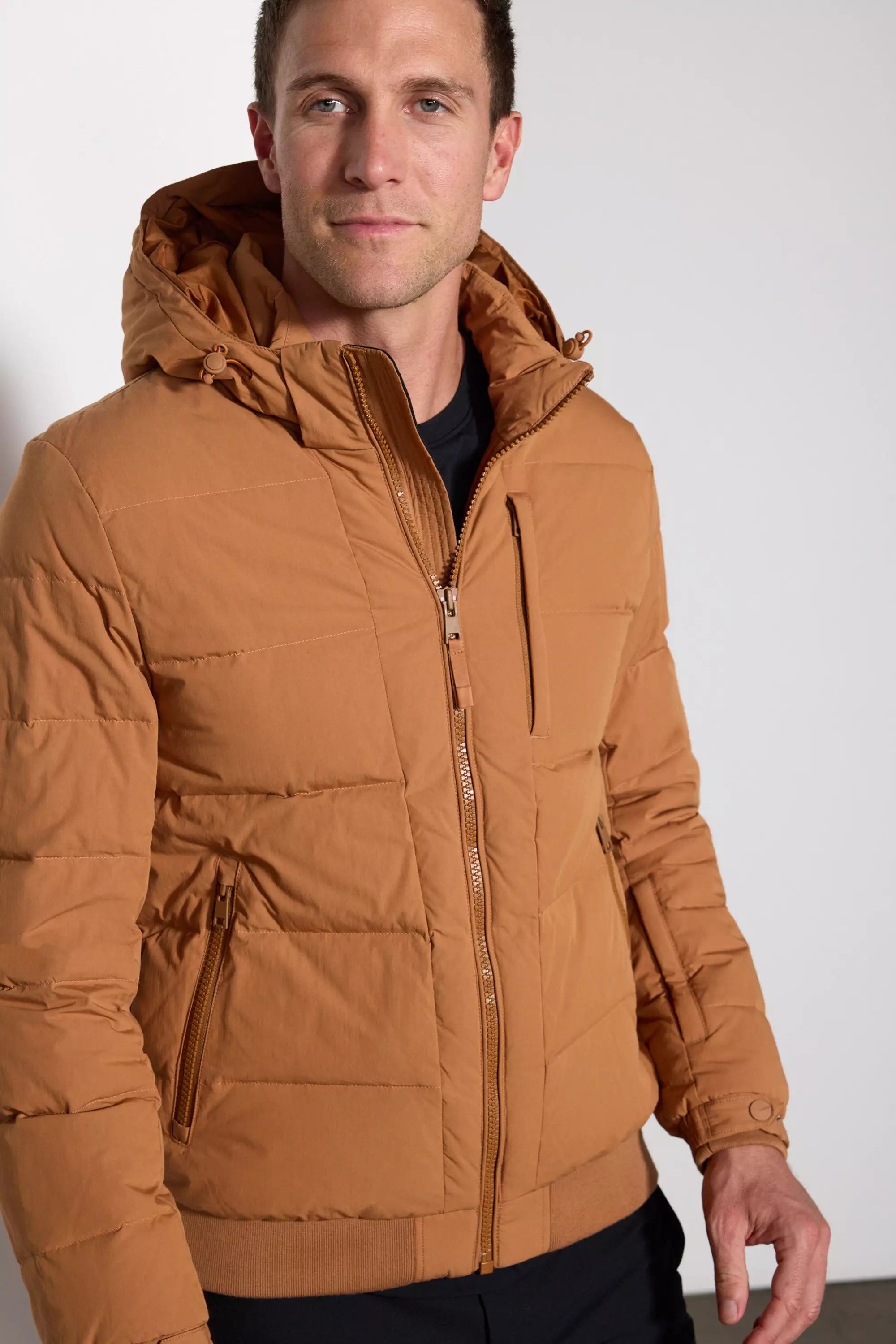 Rds Down Puffer - Camel oscuro