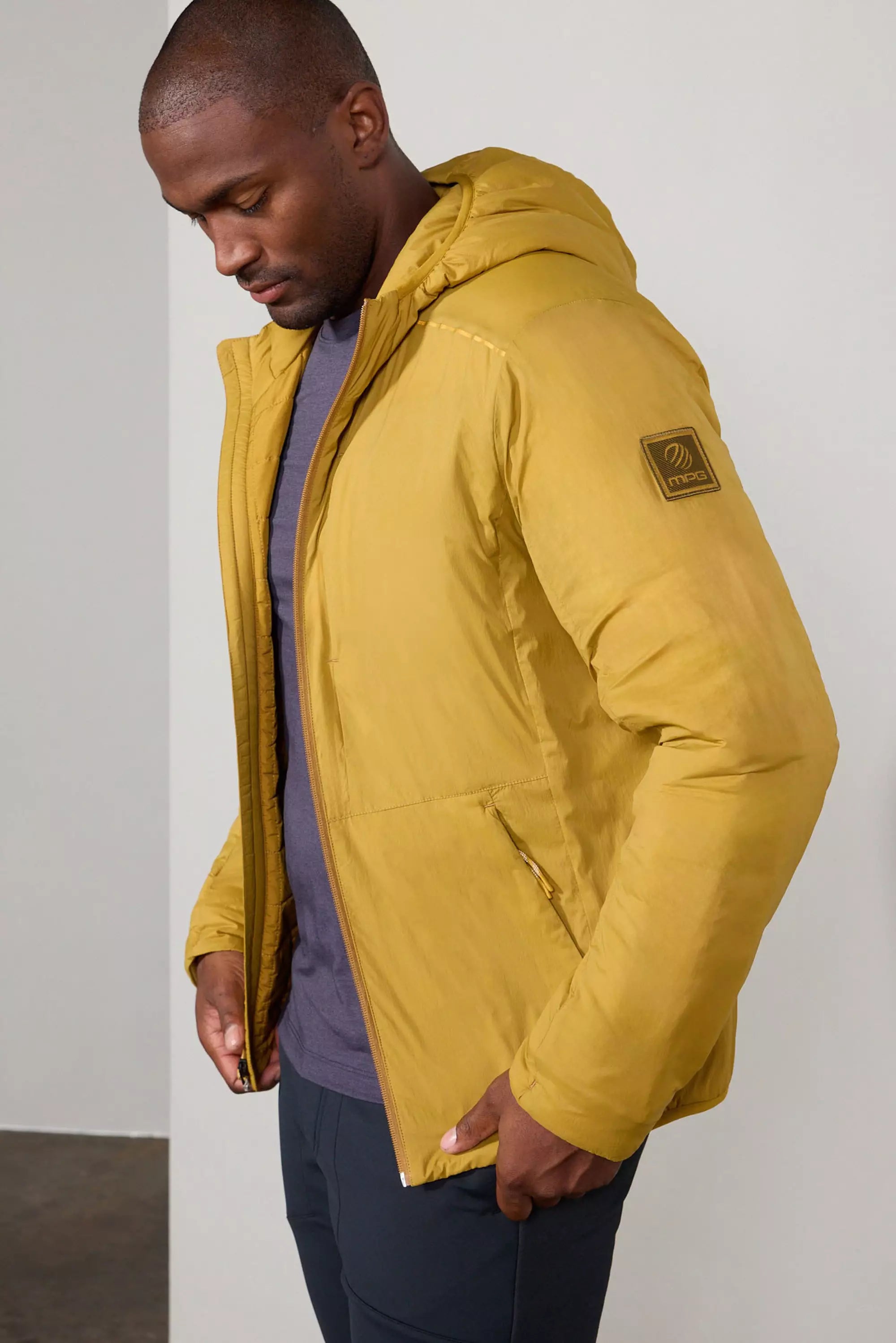 Insulated Tech Jacket - Old Gold